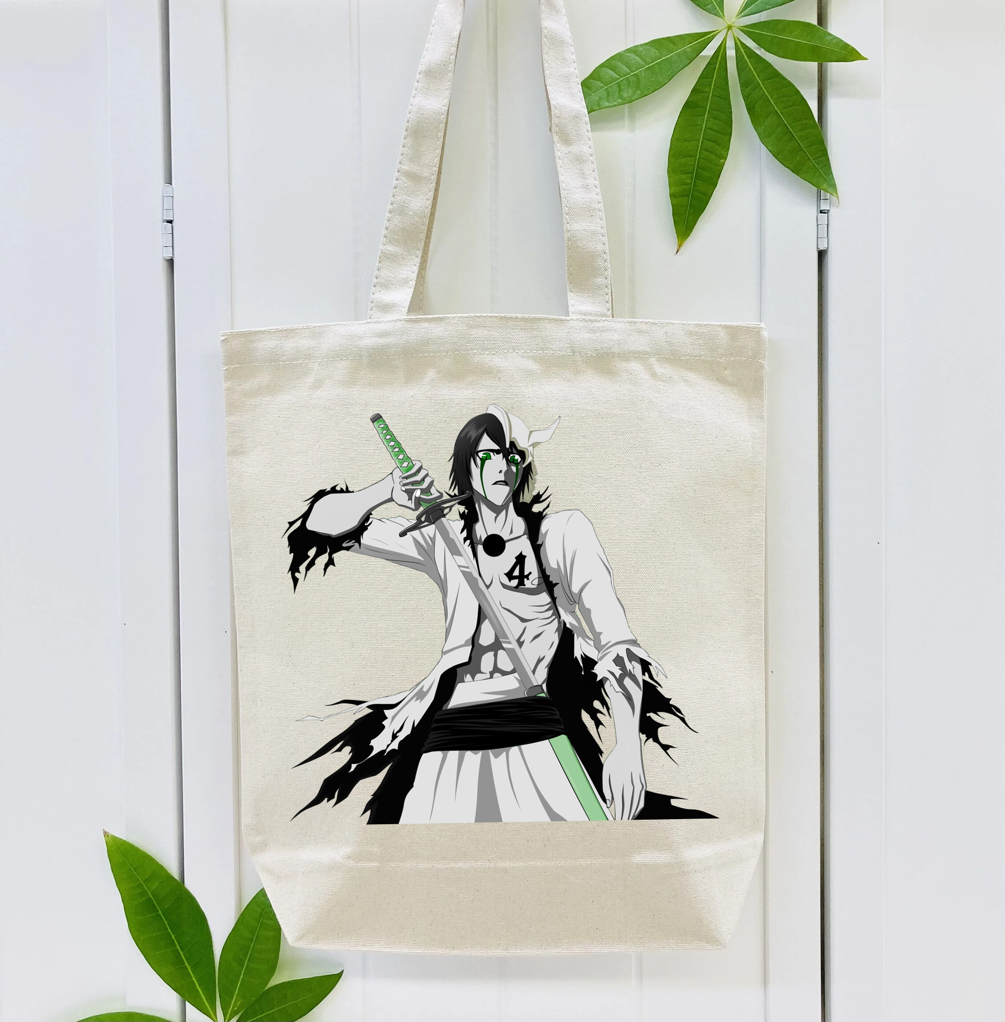 ブリーチ ウルキオラ·シファー BLEACH Ulquiorra cifer 縦型キャンバス生地手提げバッグ　トートバッグ