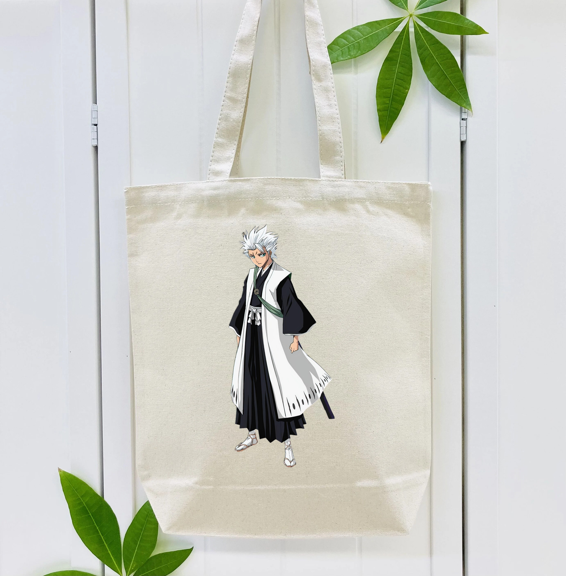 ブリーチ 日番谷冬獅郎（ひつがや とうしろう） BLEACH Hitsugaya Toushirou 縦型キャンバス生地手提げバッグ　トートバッグ