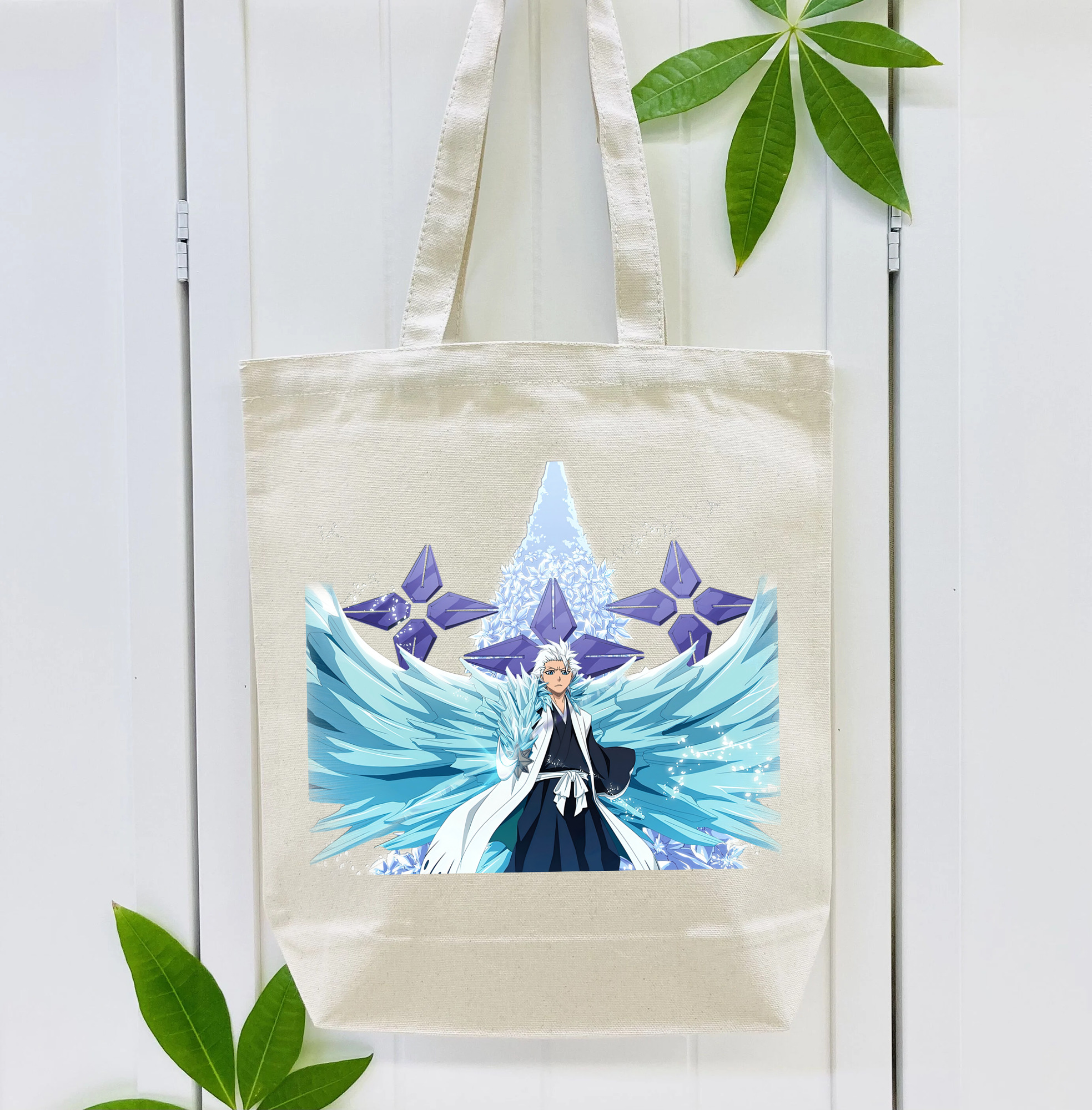 ブリーチ 日番谷冬獅郎（ひつがや とうしろう） BLEACH Hitsugaya Toushirou 縦型キャンバス生地手提げバッグ　トートバッグ