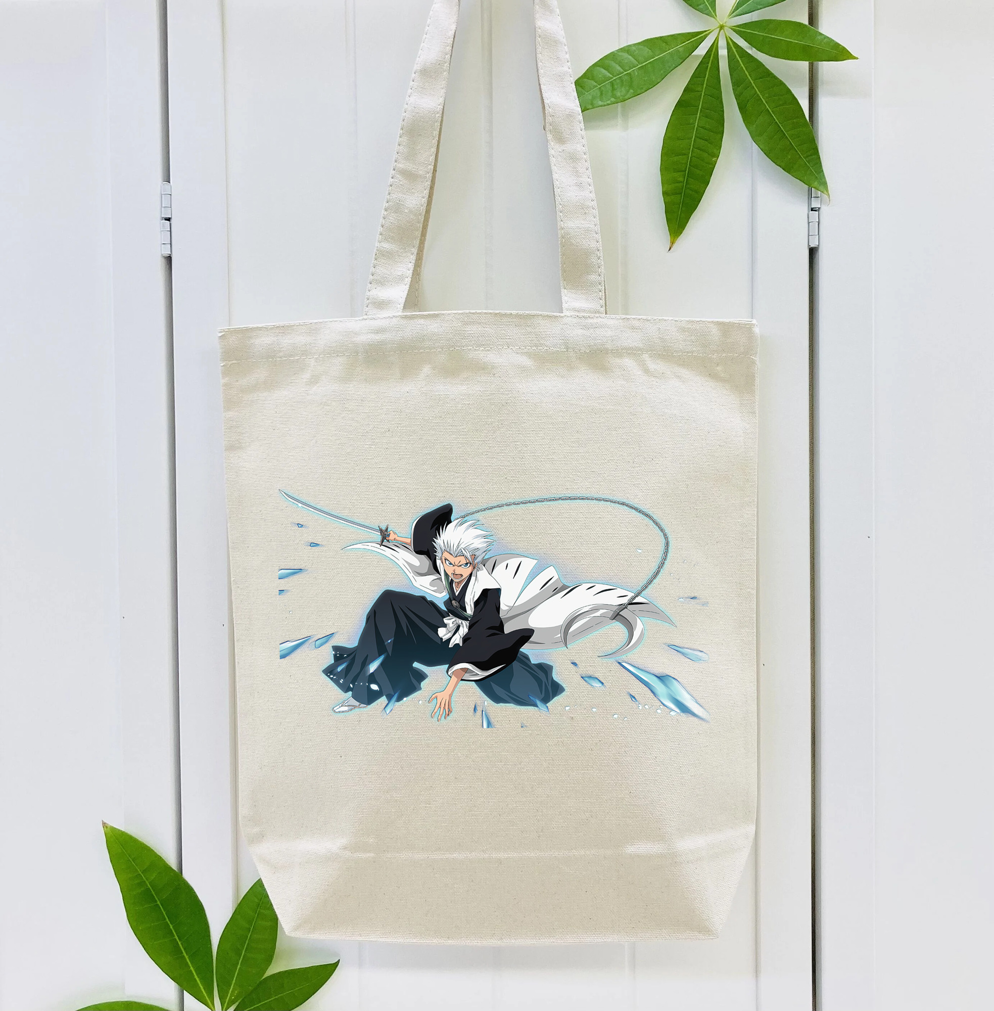 ブリーチ 日番谷冬獅郎（ひつがや とうしろう） BLEACH Hitsugaya Toushirou 縦型キャンバス生地手提げバッグ　トートバッグ