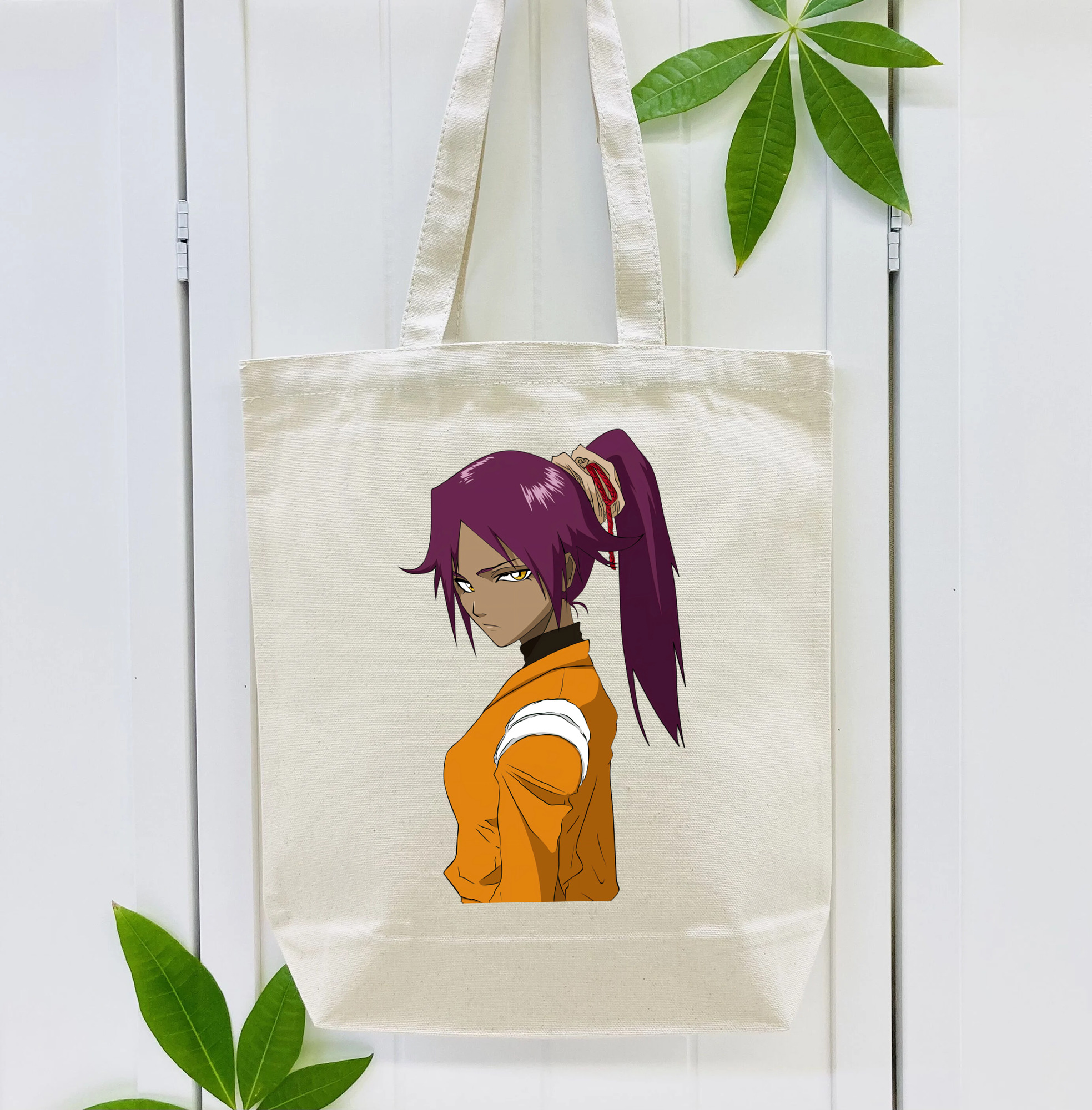 ブリーチ 四楓院 夜一（しほういん よるいち） BLEACH Shihouin Yoruichi 縦型キャンバス生地手提げバッグ　トートバッグ