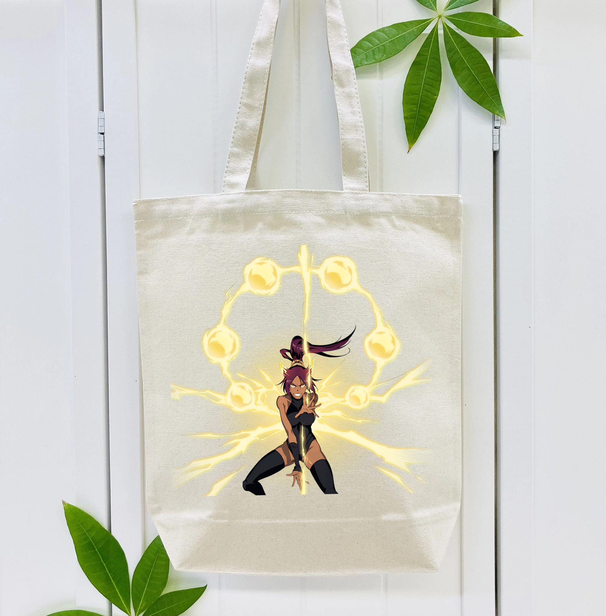 ブリーチ 四楓院 夜一（しほういん よるいち） BLEACH Shihouin Yoruichi 縦型キャンバス生地手提げバッグ　トートバッグ