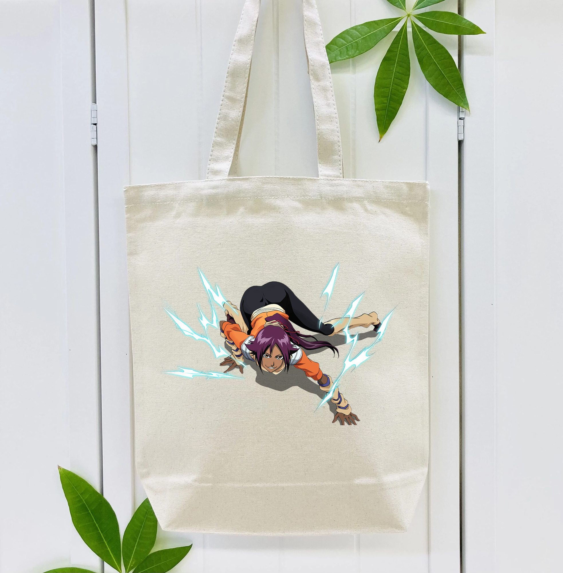 ブリーチ 四楓院 夜一（しほういん よるいち） BLEACH Shihouin Yoruichi 縦型キャンバス生地手提げバッグ　トートバッグ