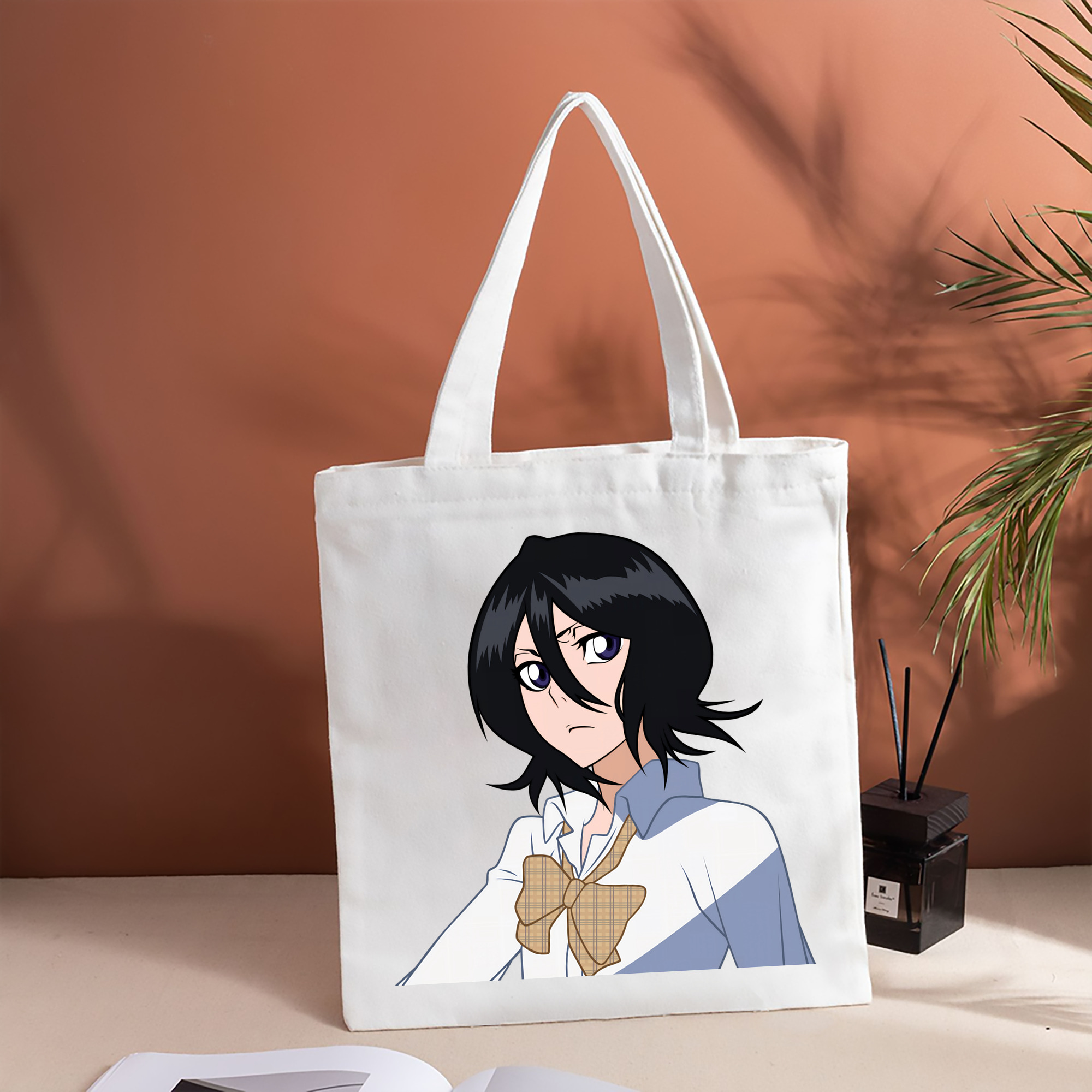 ブリーチ 朽木ルキア BLEACH Kuchiki Rukia 縦型キャンバス生地手提げバッグ　トートバッグ