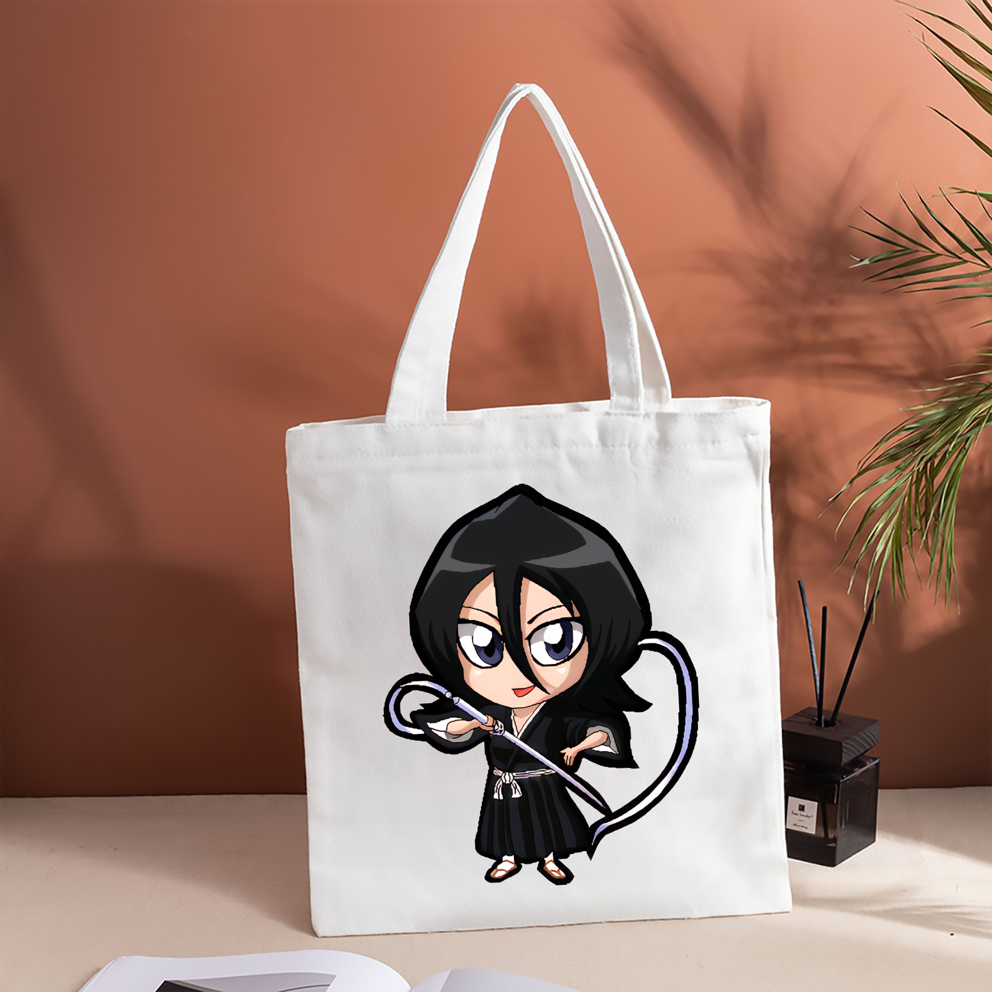 ブリーチ 朽木ルキア BLEACH Kuchiki Rukia 縦型キャンバス生地手提げバッグ　トートバッグ