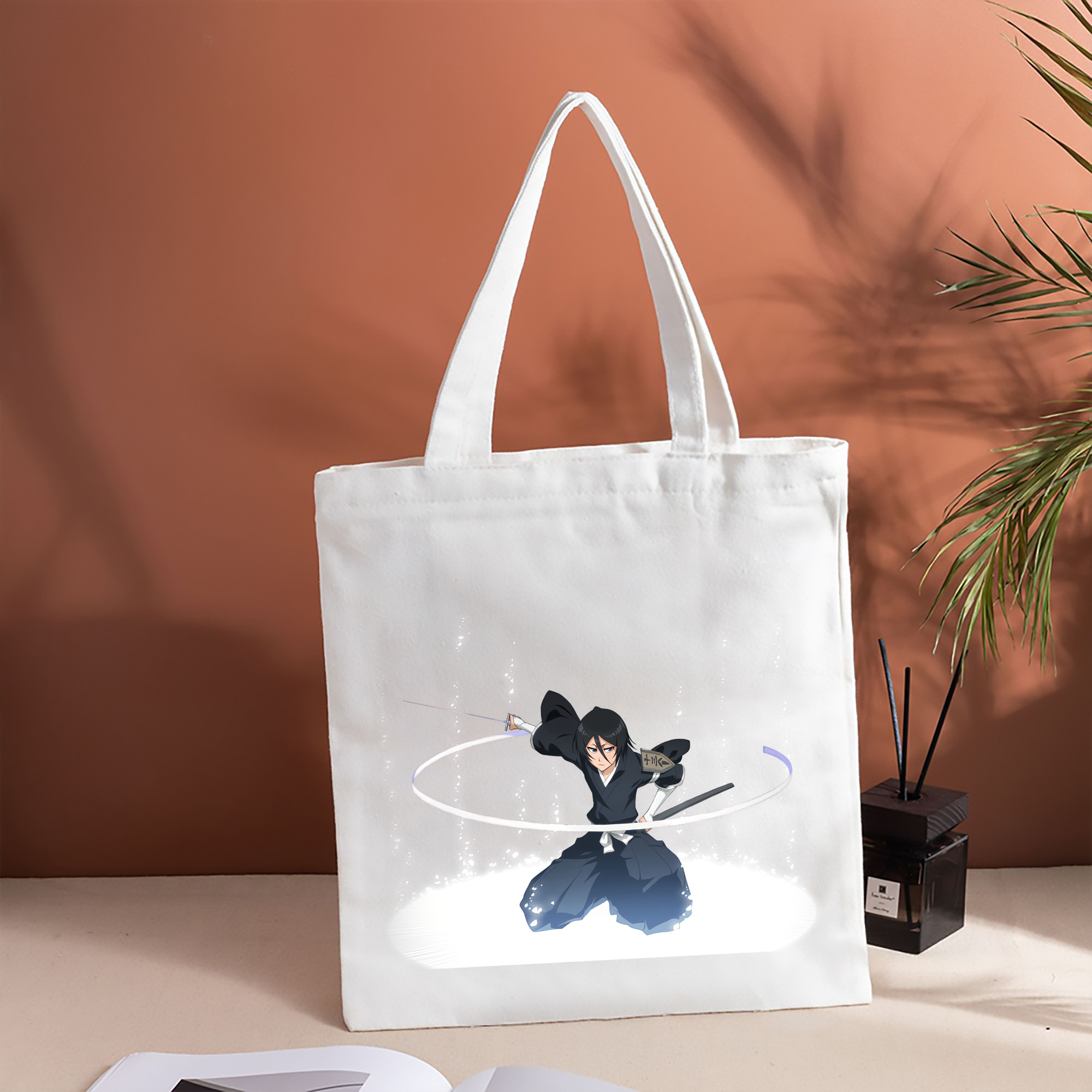 ブリーチ 朽木ルキア BLEACH Kuchiki Rukia 縦型キャンバス生地手提げバッグ　トートバッグ