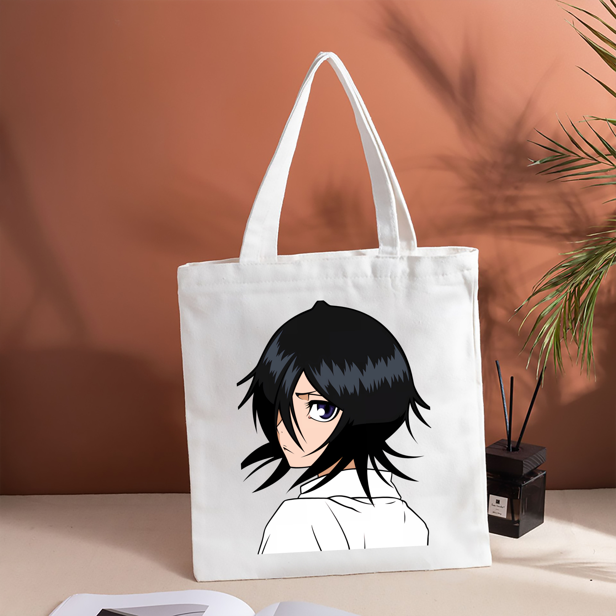 ブリーチ 朽木ルキア BLEACH Kuchiki Rukia 縦型キャンバス生地手提げバッグ　トートバッグ
