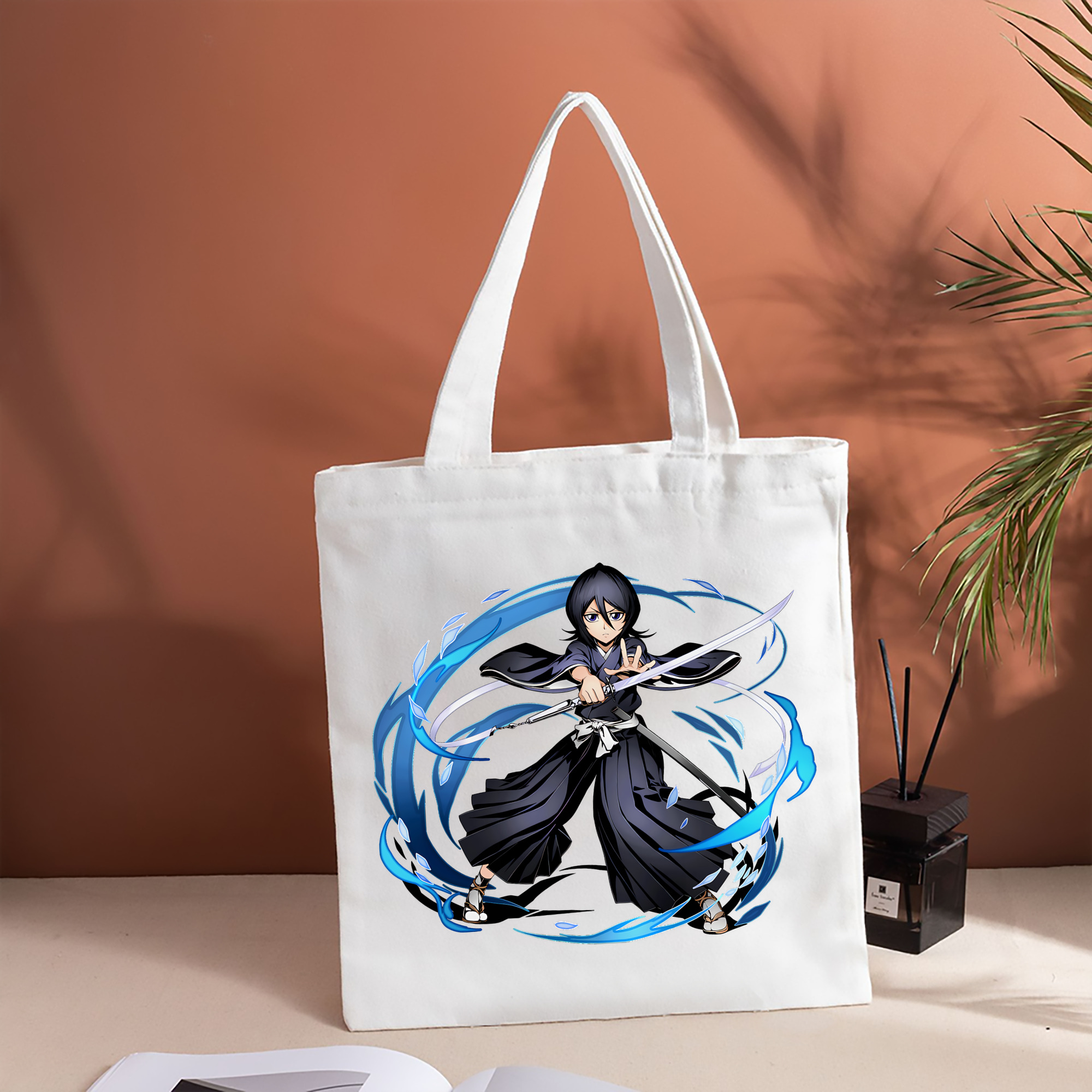 ブリーチ 朽木ルキア BLEACH Kuchiki Rukia 縦型キャンバス生地手提げバッグ　トートバッグ