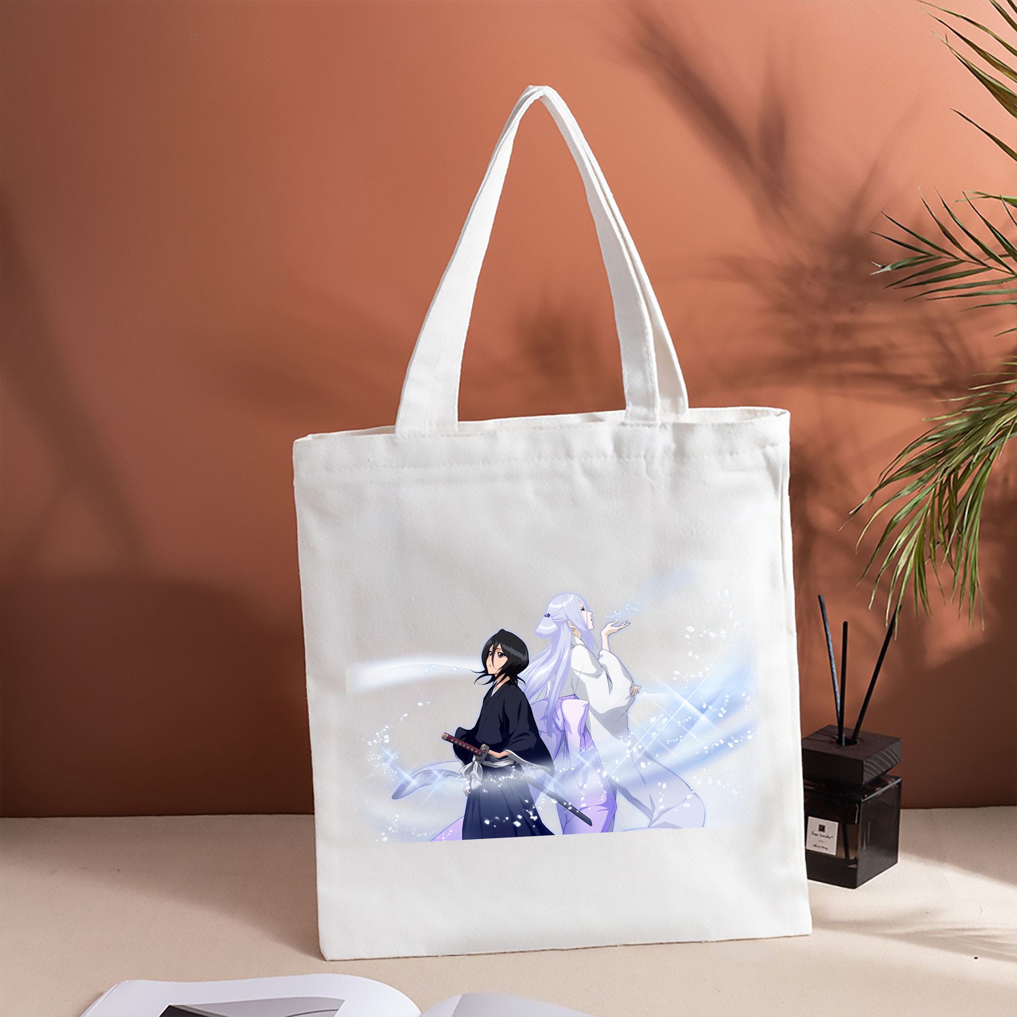 ブリーチ 朽木ルキア BLEACH Kuchiki Rukia 縦型キャンバス生地手提げバッグ　トートバッグ