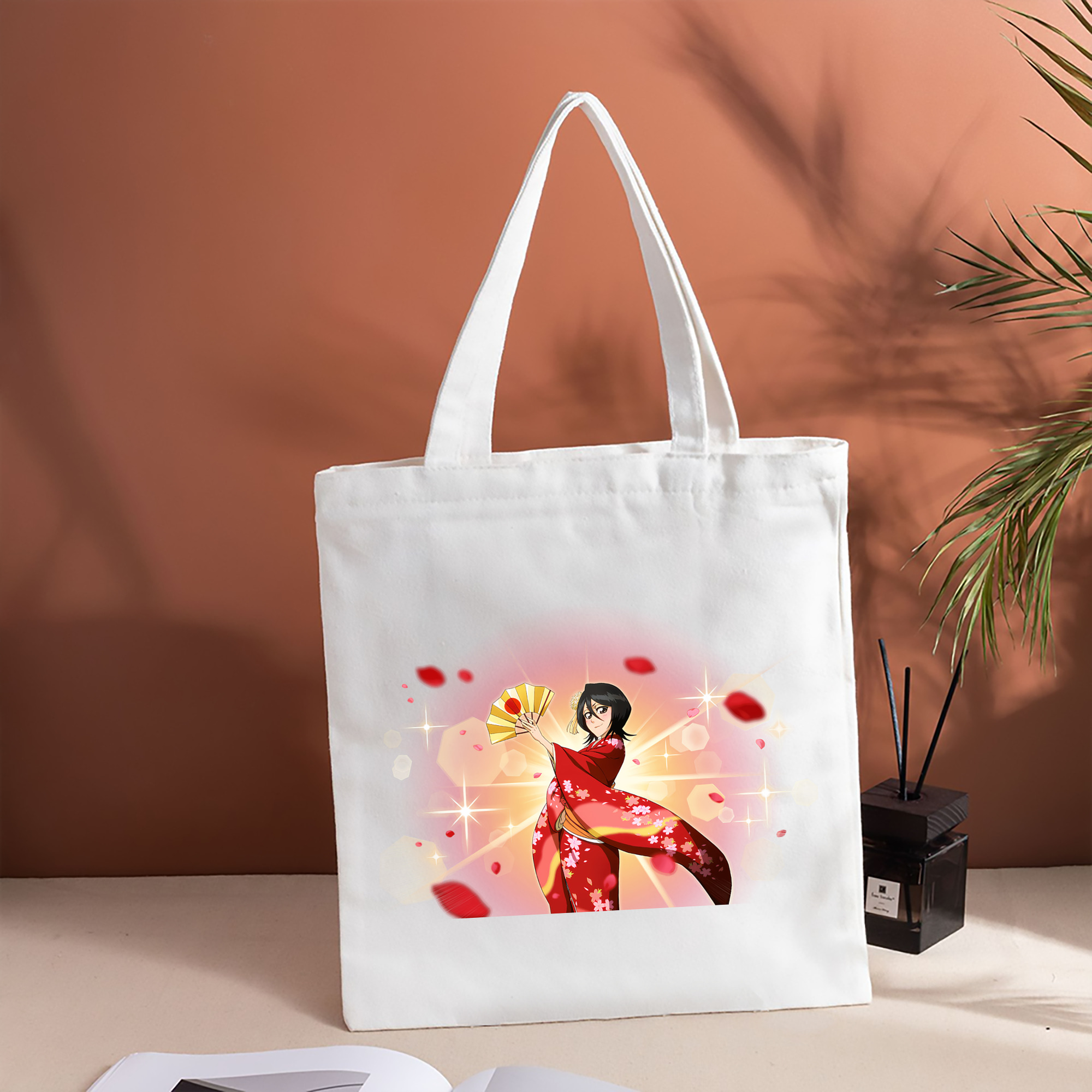 ブリーチ 朽木ルキア BLEACH Kuchiki Rukia 縦型キャンバス生地手提げバッグ　トートバッグ