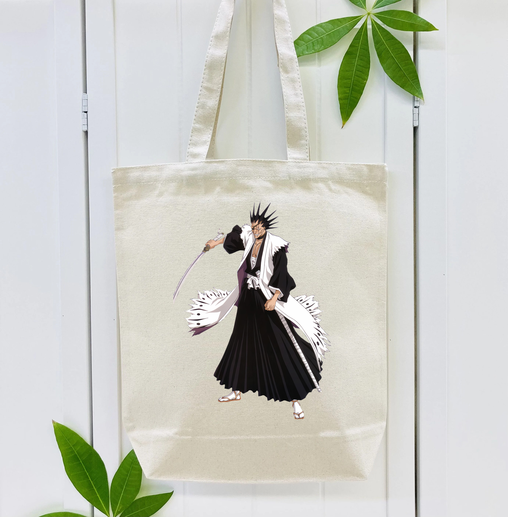 ブリーチ ざらき けんぱち BLEACH Zaraki Kenpachi 縦型キャンバス生地手提げバッグ　トートバッグ