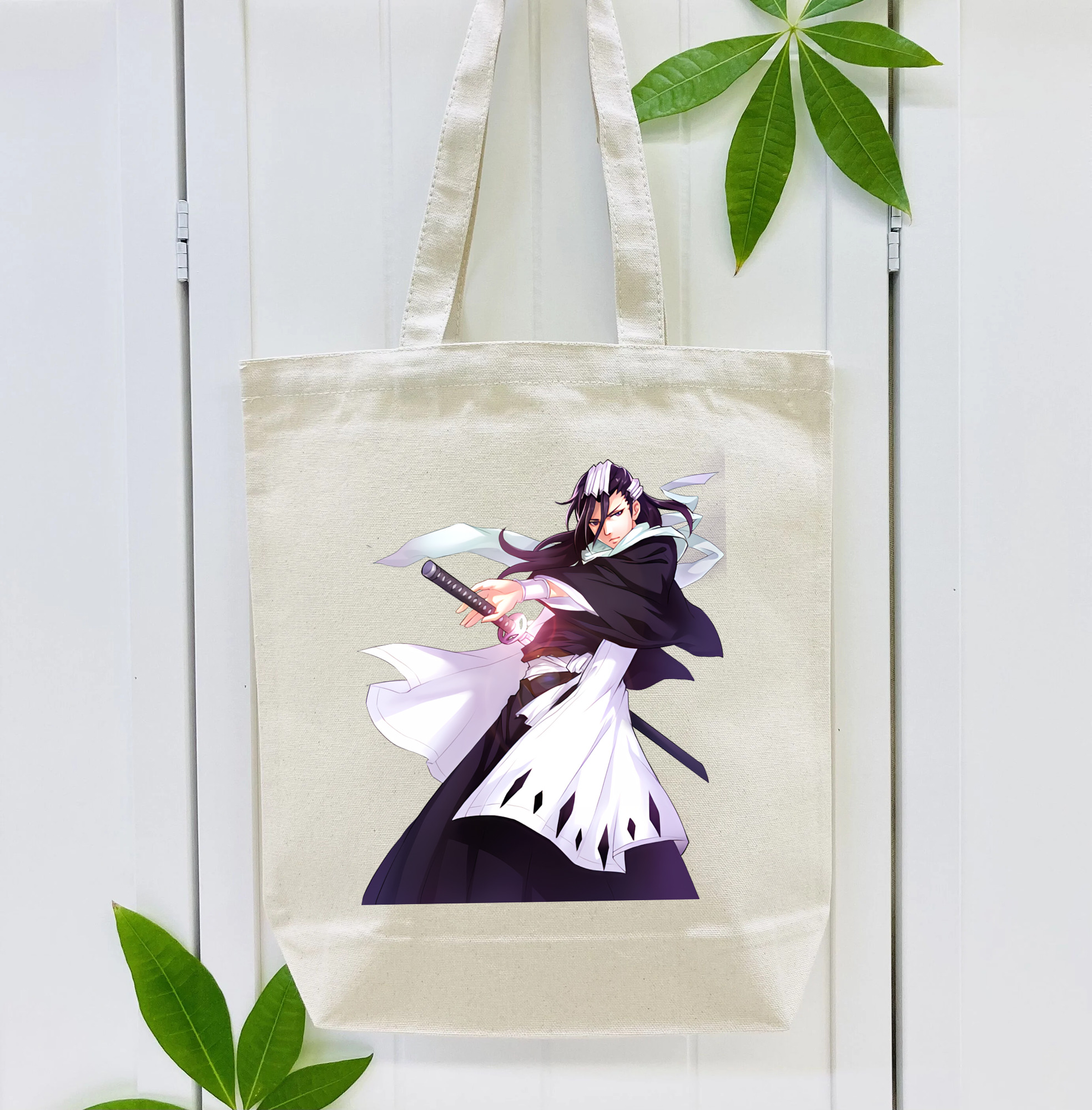ブリーチ くちき びゃくや BLEACH Kuchiki Byakuya 縦型キャンバス生地手提げバッグ　トートバッグ