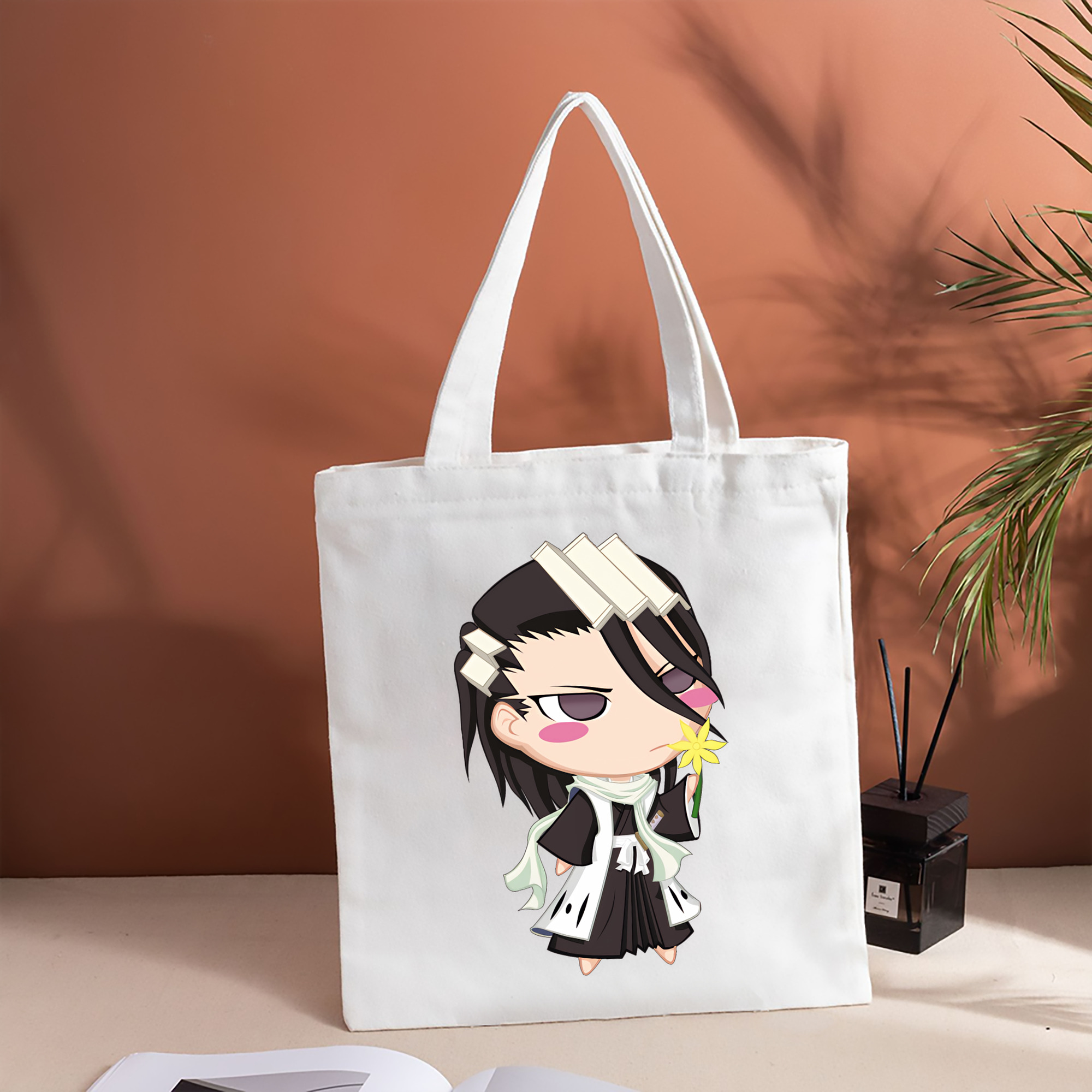 ブリーチ くちき びゃくや BLEACH Kuchiki Byakuya 縦型キャンバス生地手提げバッグ　トートバッグ
