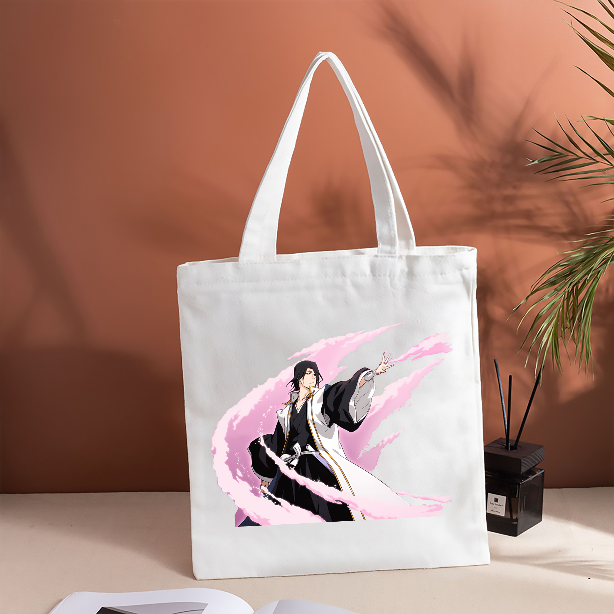 ブリーチ くちき びゃくや BLEACH Kuchiki Byakuya 縦型キャンバス生地手提げバッグ　トートバッグ