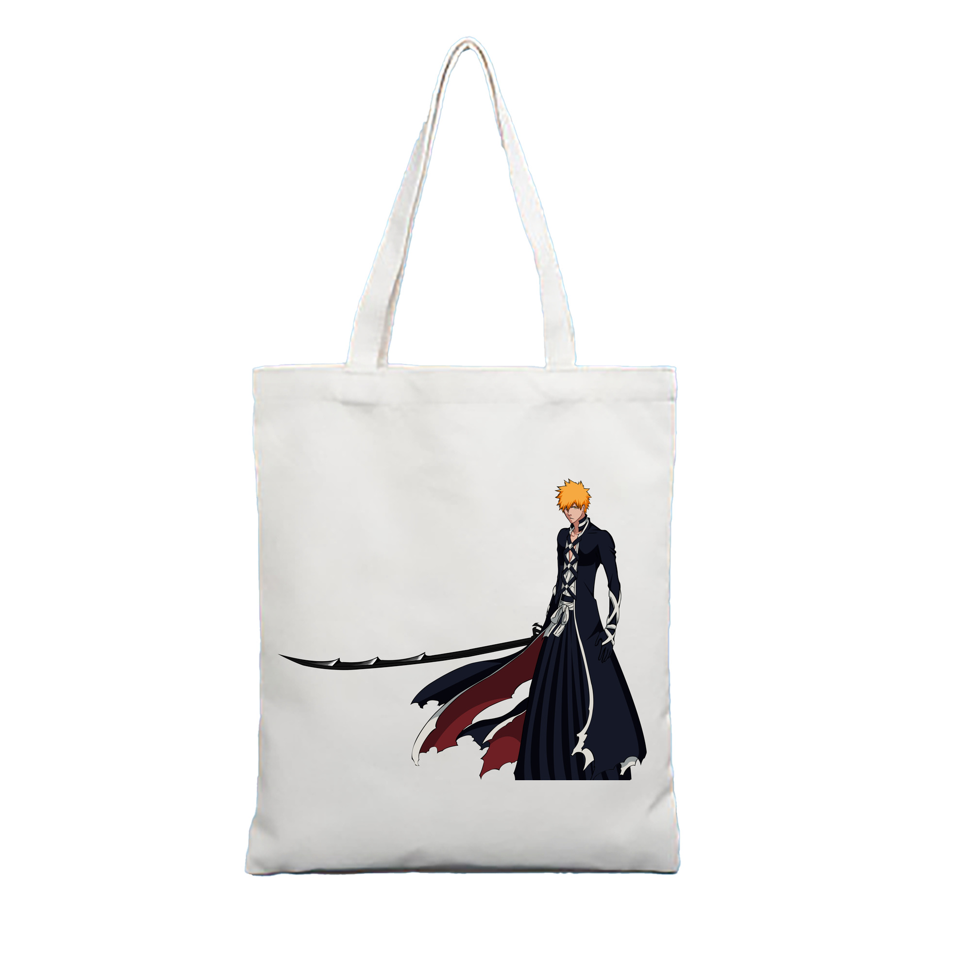 （画像用） ブリーチ 黒崎一護（くろさき いちご）BLEACH Kurosaki Ichigo 縦型キャンバス生地手提げバッグ　トートバッグ