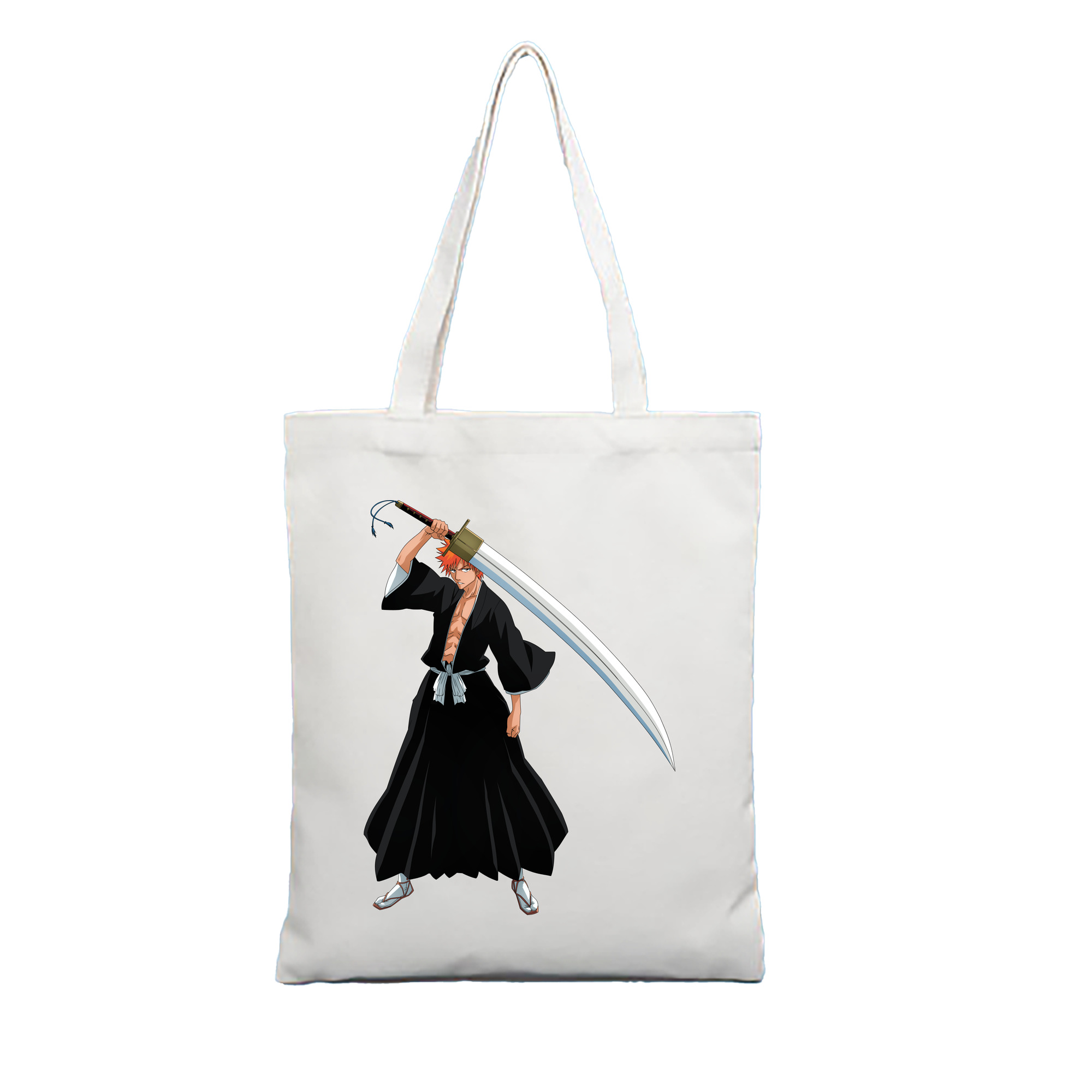 （画像用） ブリーチ 黒崎一護（くろさき いちご）BLEACH Kurosaki Ichigo 縦型キャンバス生地手提げバッグ　トートバッグ
