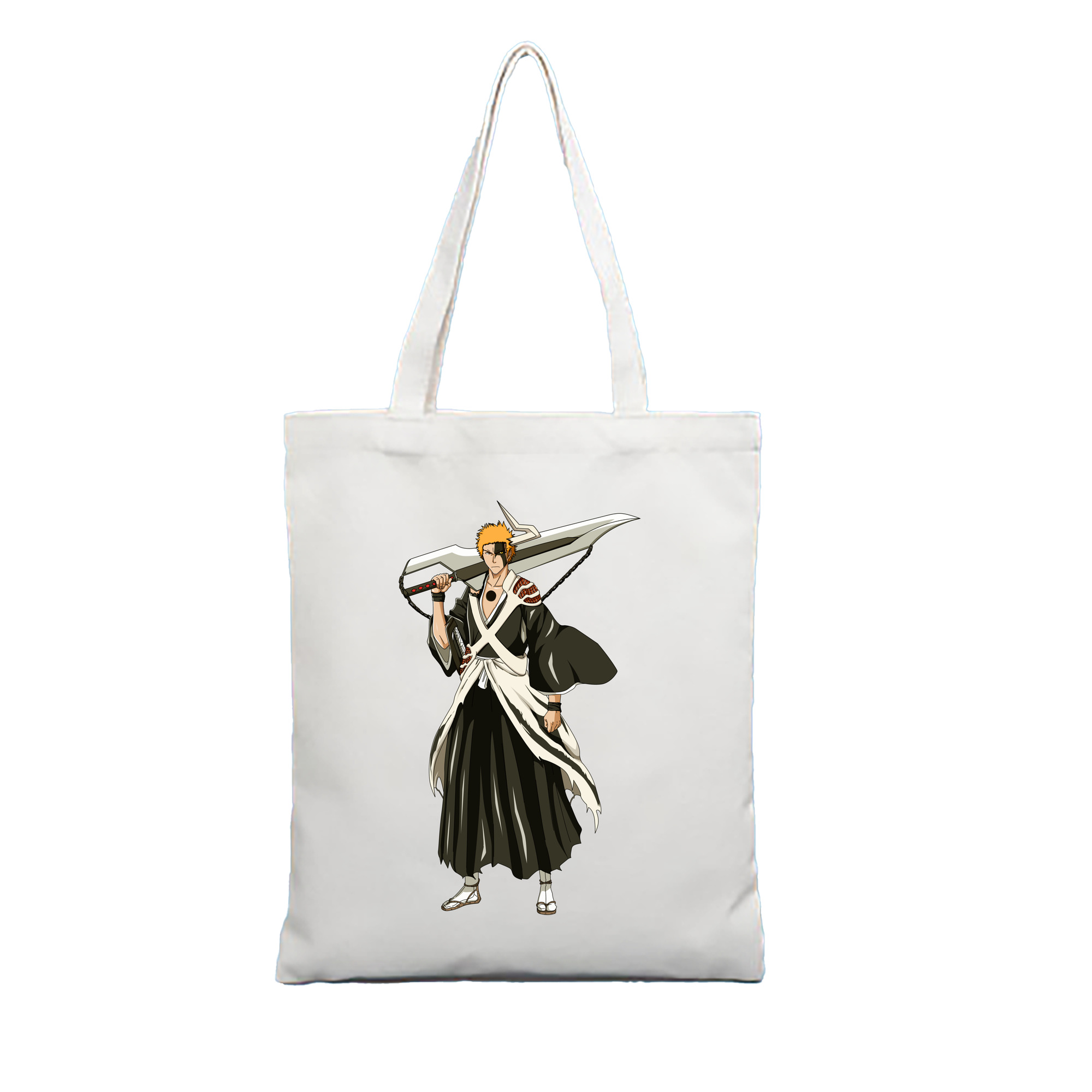 （画像用） ブリーチ 黒崎一護（くろさき いちご）BLEACH Kurosaki Ichigo 縦型キャンバス生地手提げバッグ　トートバッグ