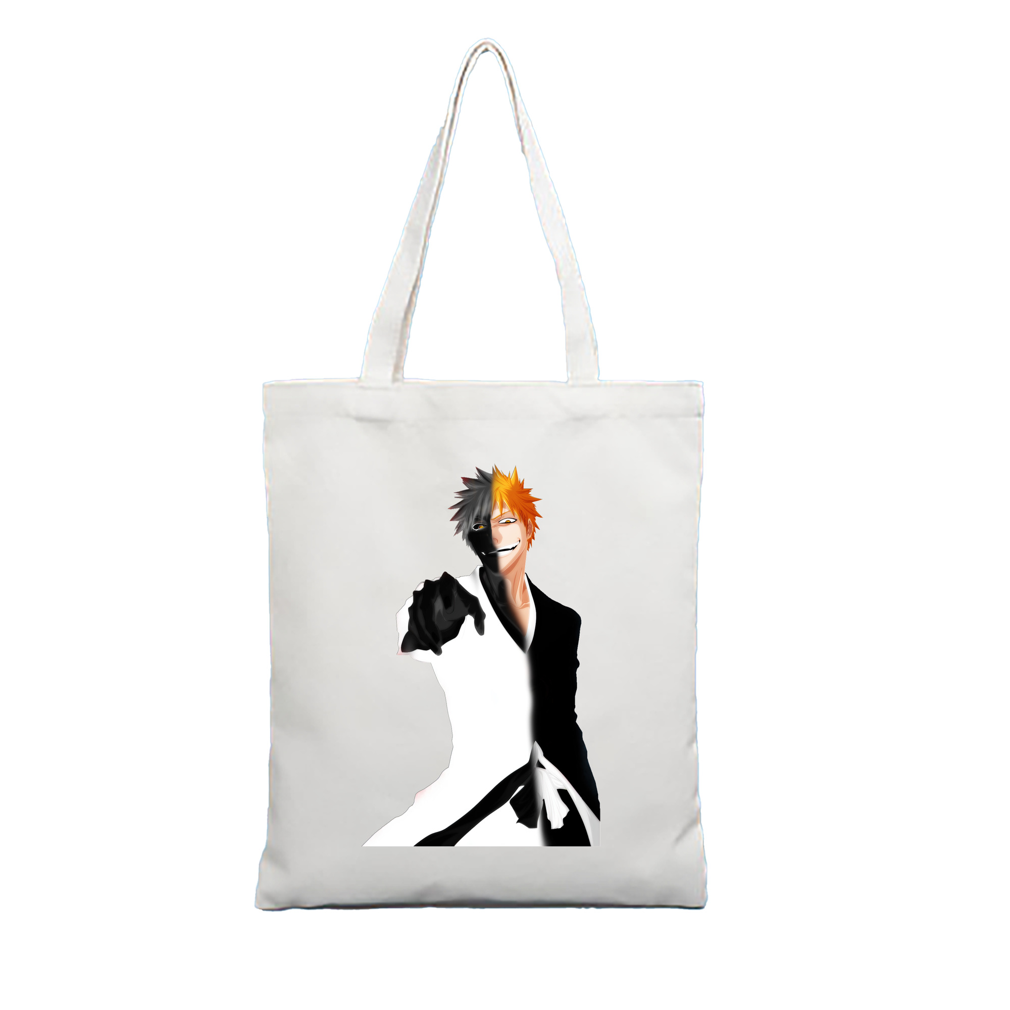 （画像用） ブリーチ 黒崎一護（くろさき いちご）BLEACH Kurosaki Ichigo 縦型キャンバス生地手提げバッグ　トートバッグ