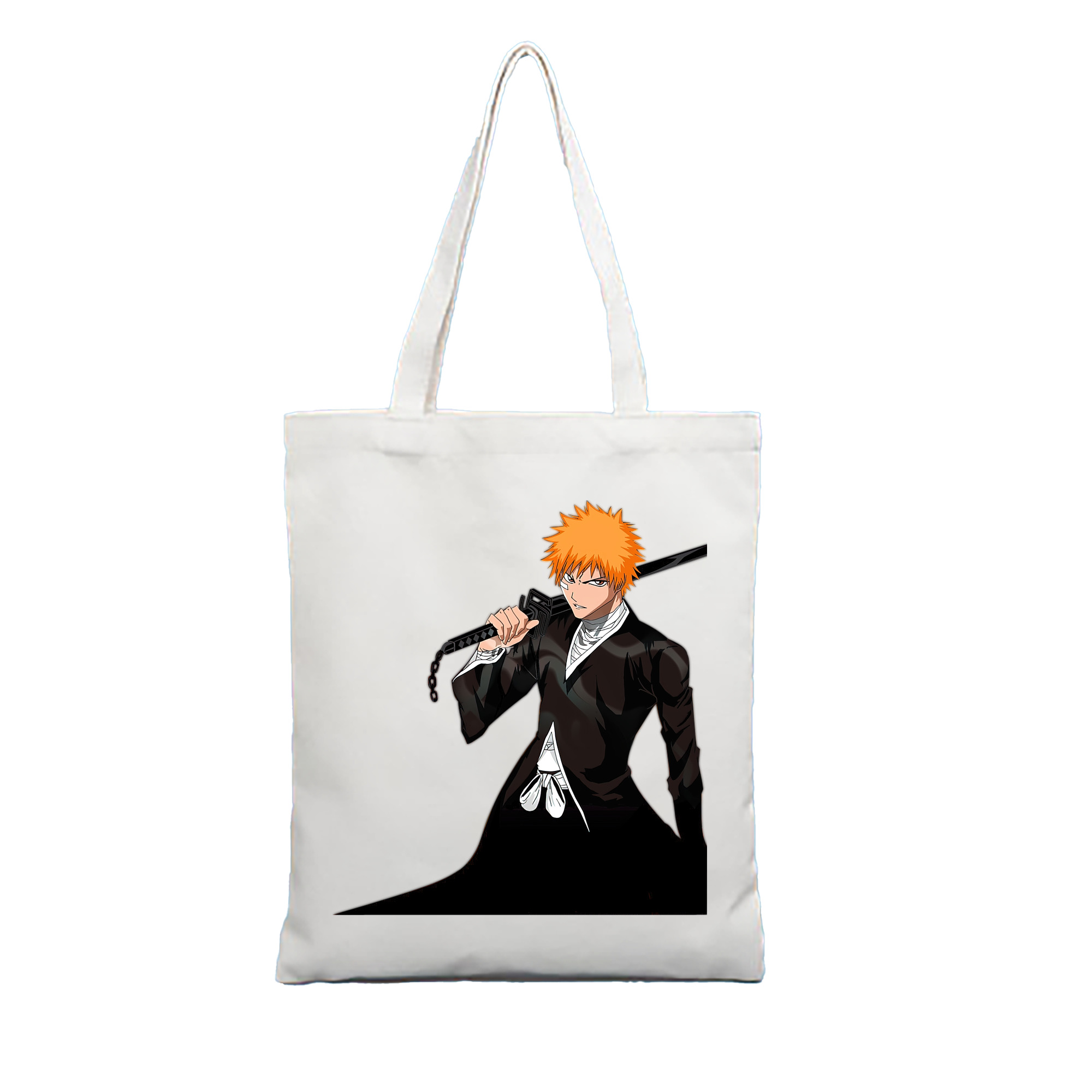 （画像用） ブリーチ 黒崎一護（くろさき いちご）BLEACH Kurosaki Ichigo 縦型キャンバス生地手提げバッグ　トートバッグ