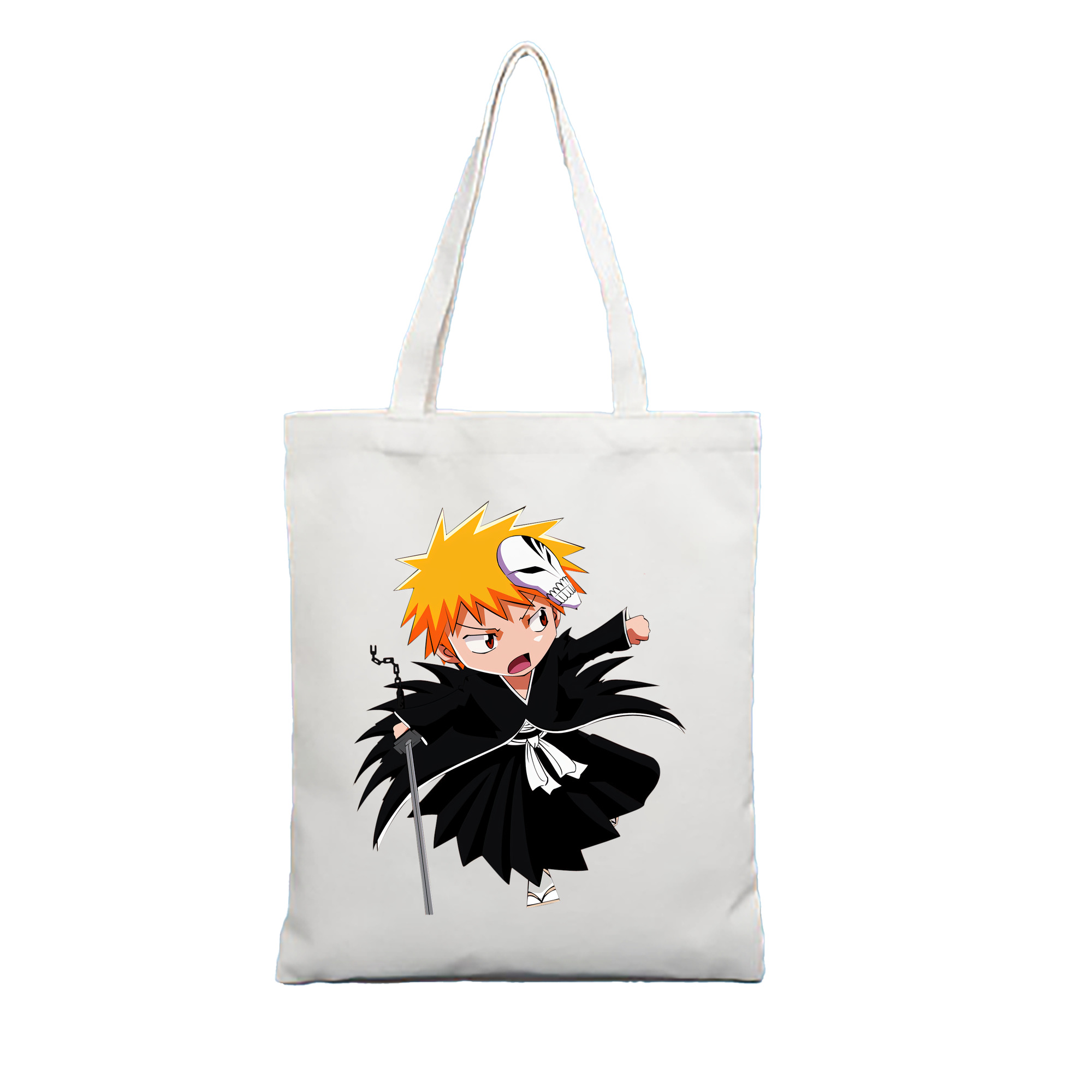（画像用） ブリーチ 黒崎一護（くろさき いちご）BLEACH Kurosaki Ichigo 縦型キャンバス生地手提げバッグ　トートバッグ