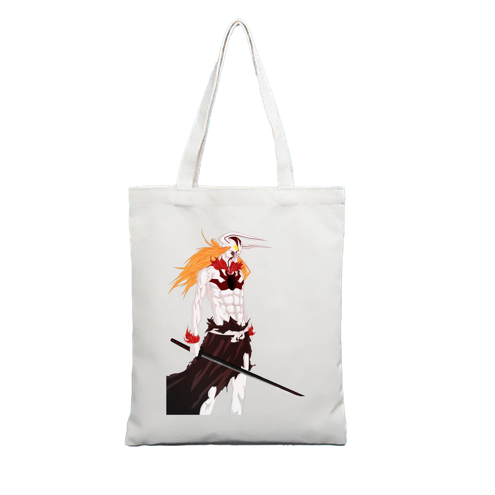 （画像用） ブリーチ 黒崎一護（くろさき いちご）BLEACH Kurosaki Ichigo 縦型キャンバス生地手提げバッグ　トートバッグ