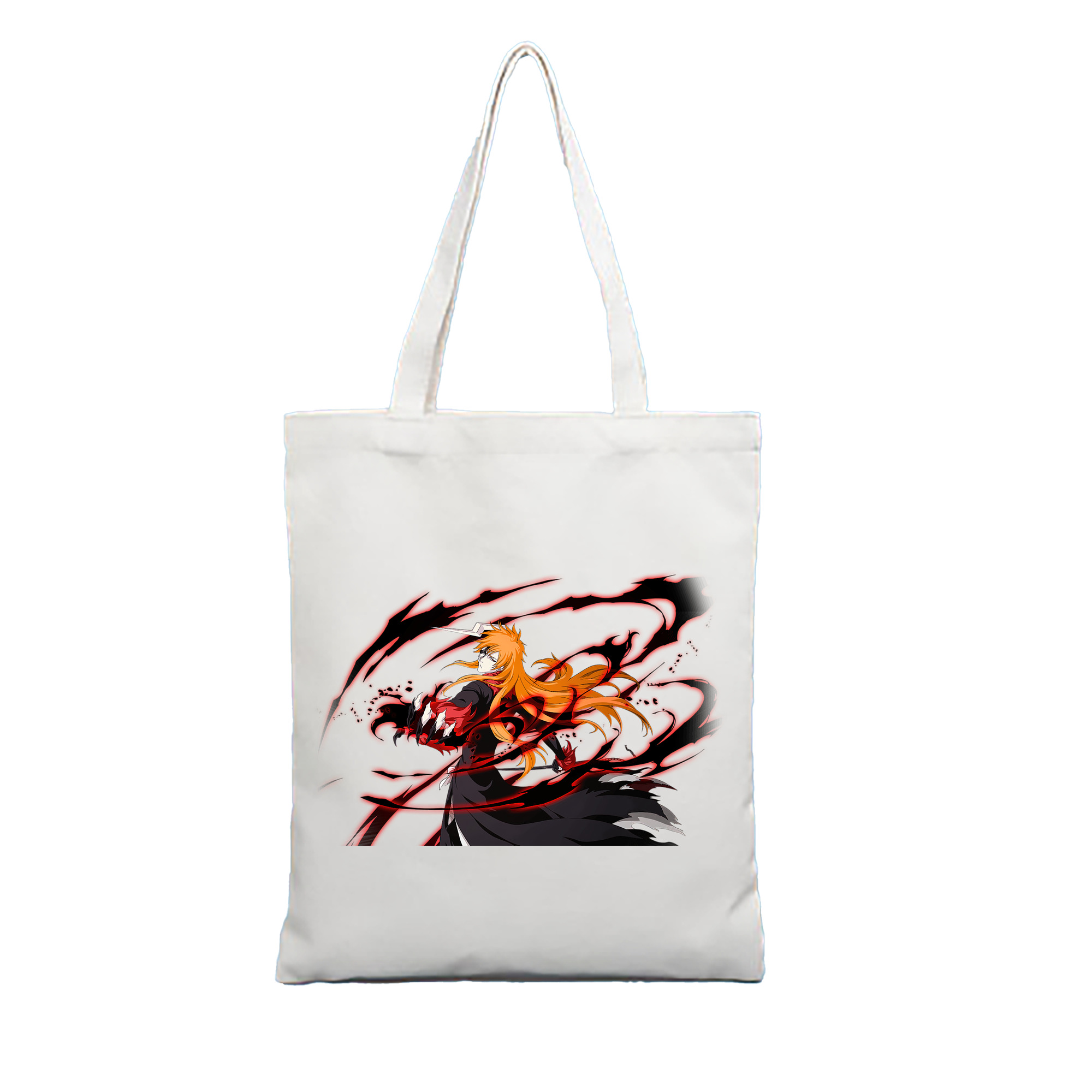 （画像用） ブリーチ 黒崎一護（くろさき いちご）BLEACH Kurosaki Ichigo 縦型キャンバス生地手提げバッグ　トートバッグ