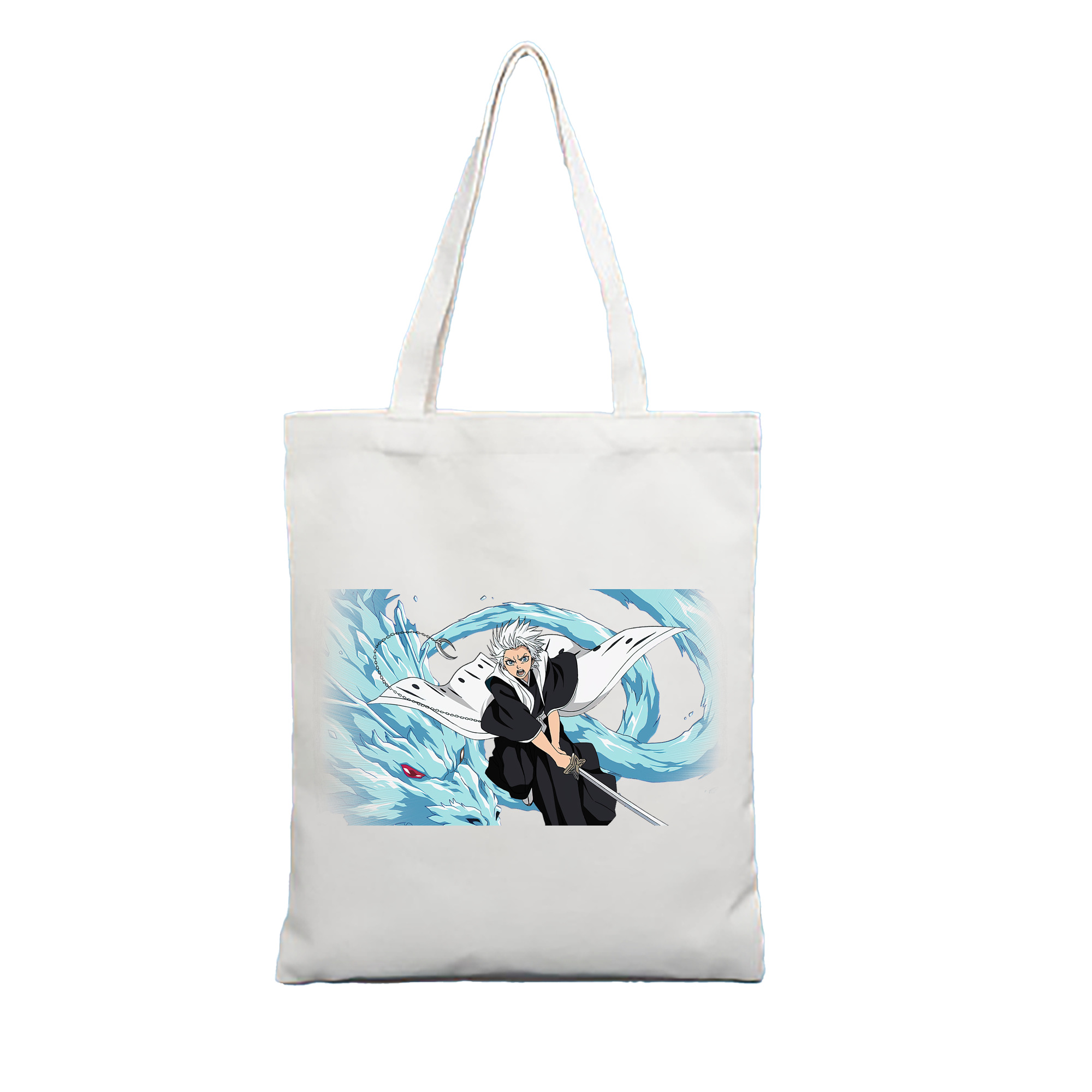 （画像用） ブリーチ 日番谷冬獅郎（ひつがや とうしろう） BLEACH Hitsugaya Toushirou 縦型キャンバス生地手提げバッグ　トートバッグ
