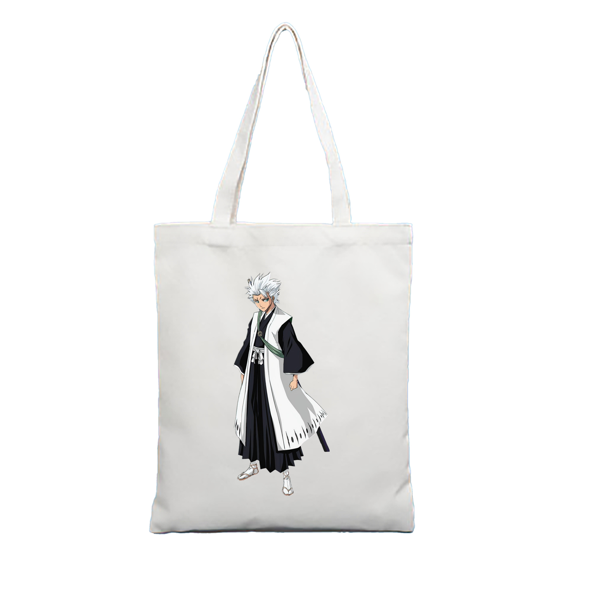 （画像用） ブリーチ 日番谷冬獅郎（ひつがや とうしろう） BLEACH Hitsugaya Toushirou 縦型キャンバス生地手提げバッグ　トートバッグ