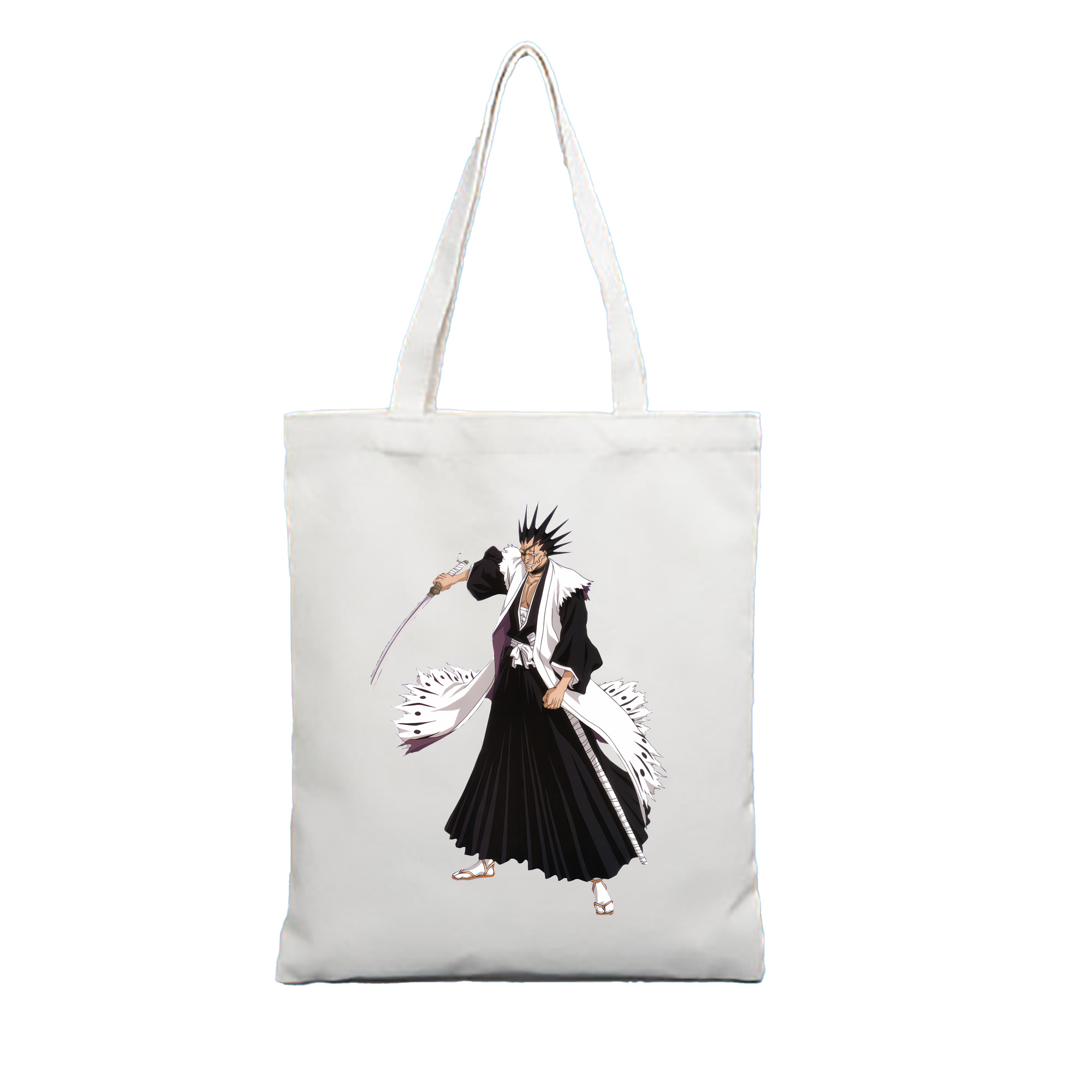 （画像用） ブリーチ ざらき けんぱち BLEACH Zaraki Kenpachi 縦型キャンバス生地手提げバッグ　トートバッグ