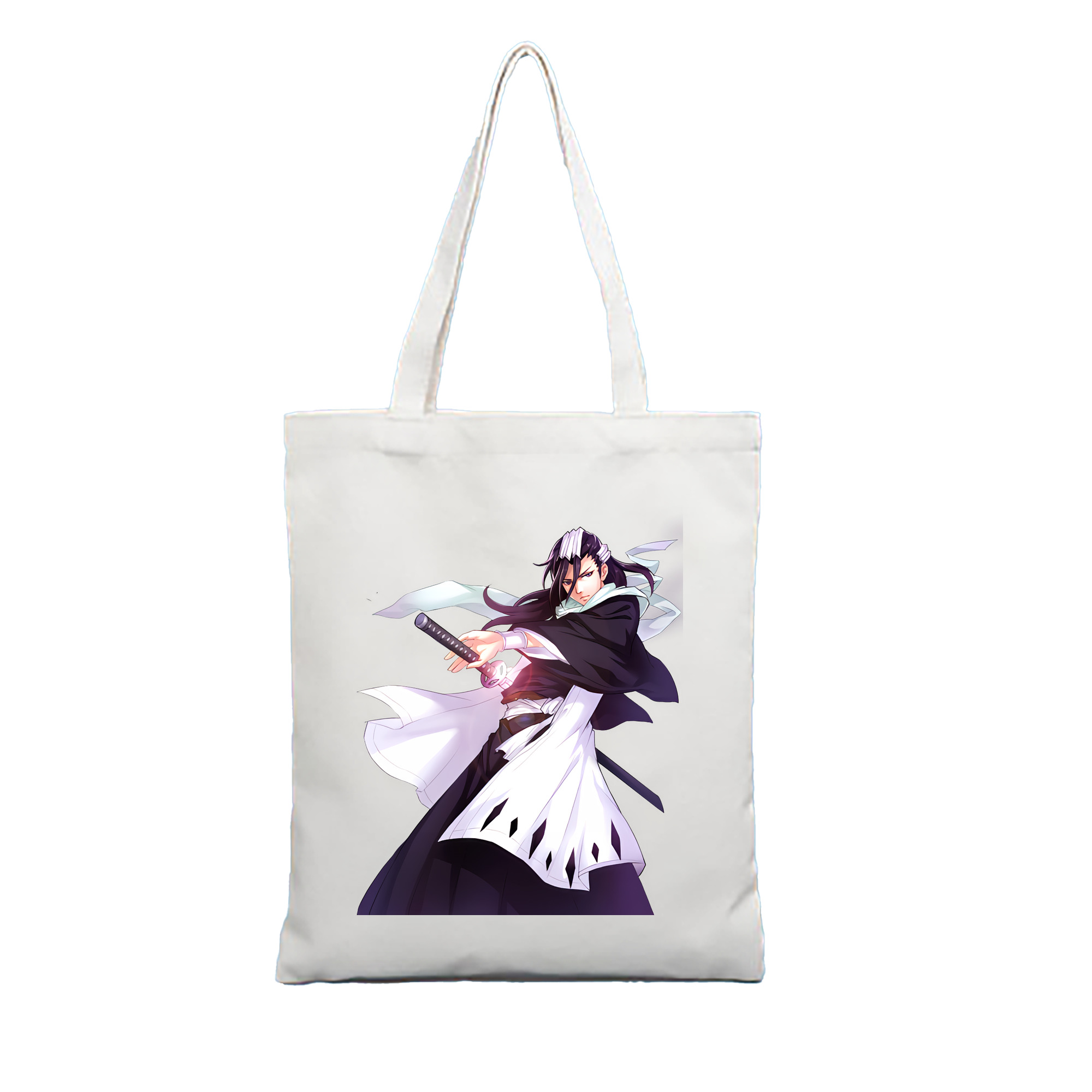 （画像用） ブリーチ くちき びゃくや BLEACH Kuchiki Byakuya 縦型キャンバス生地手提げバッグ　トートバッグ