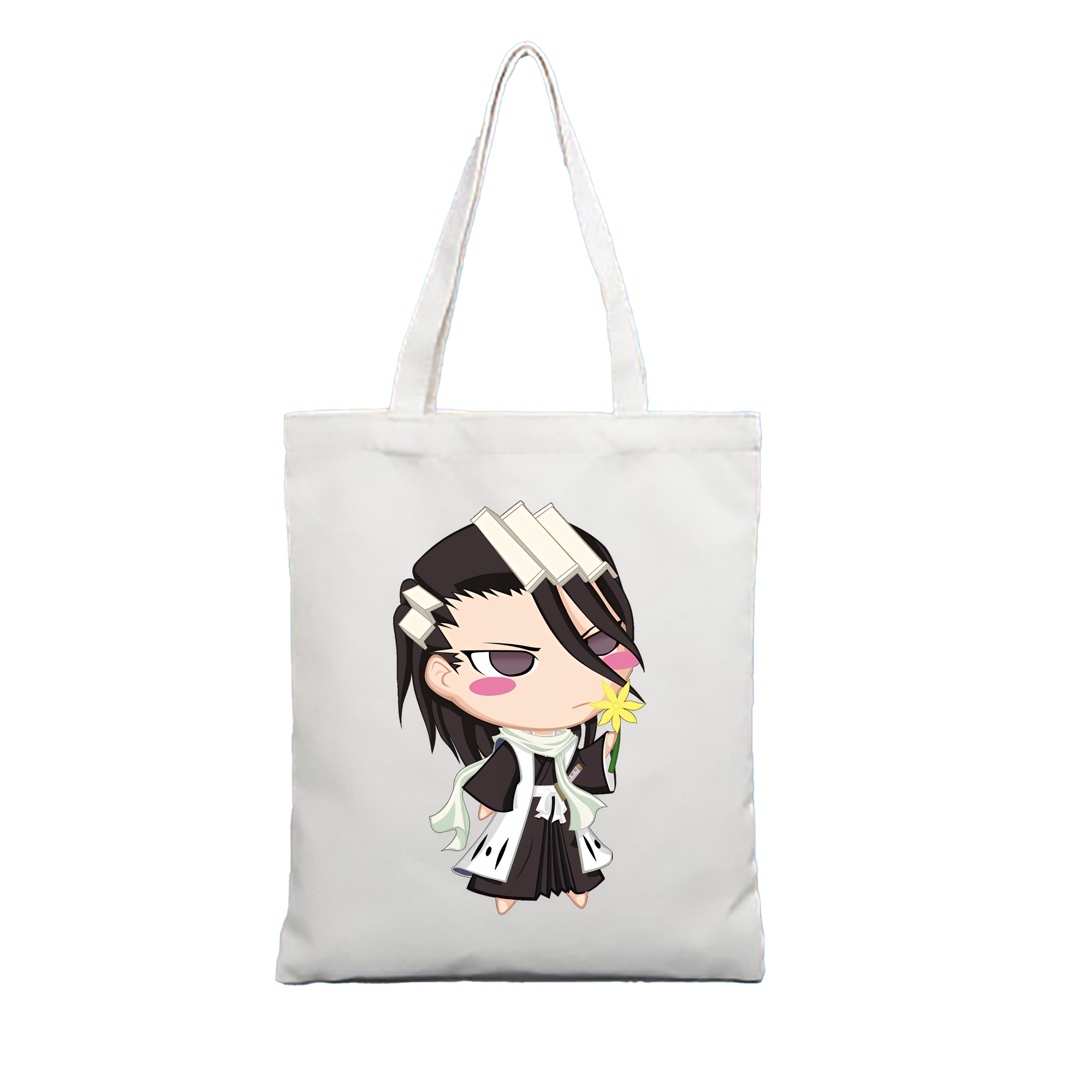 （画像用） ブリーチ くちき びゃくや BLEACH Kuchiki Byakuya 縦型キャンバス生地手提げバッグ　トートバッグ