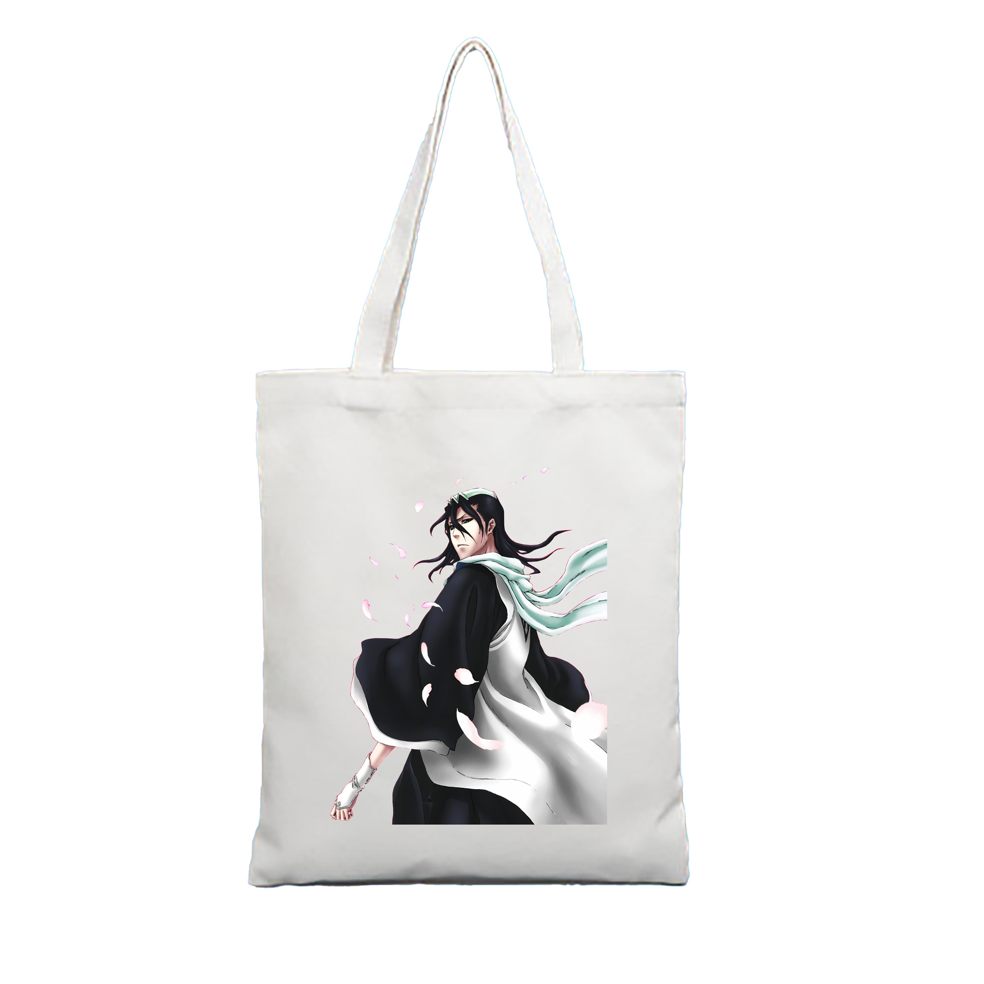 （画像用） ブリーチ くちき びゃくや BLEACH Kuchiki Byakuya 縦型キャンバス生地手提げバッグ　トートバッグ