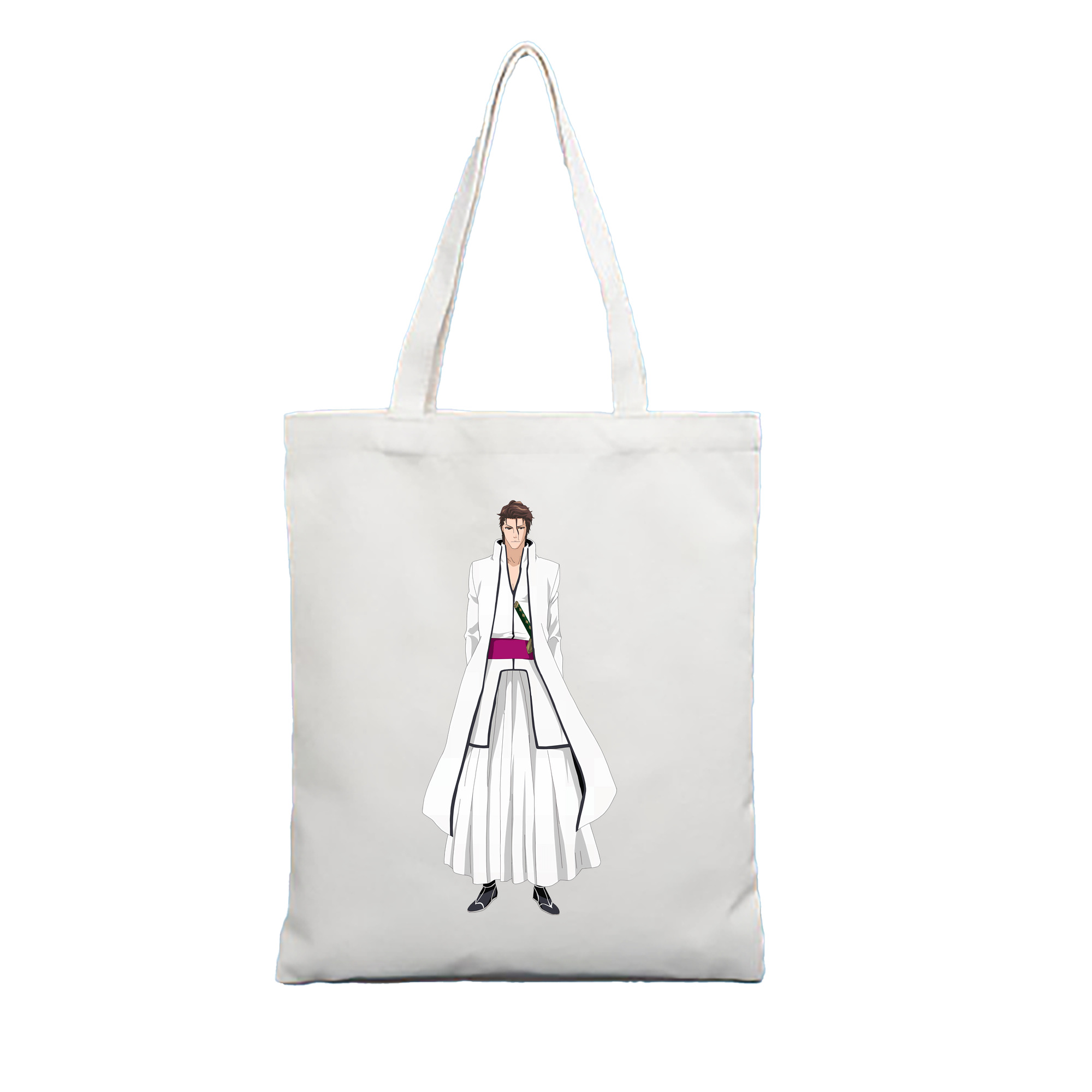 （画像用） ブリーチ 藍染 惣右介（あいぜん そうすけ） BLEACH Aizen Sousuke 縦型キャンバス生地手提げバッグ　トートバッグ