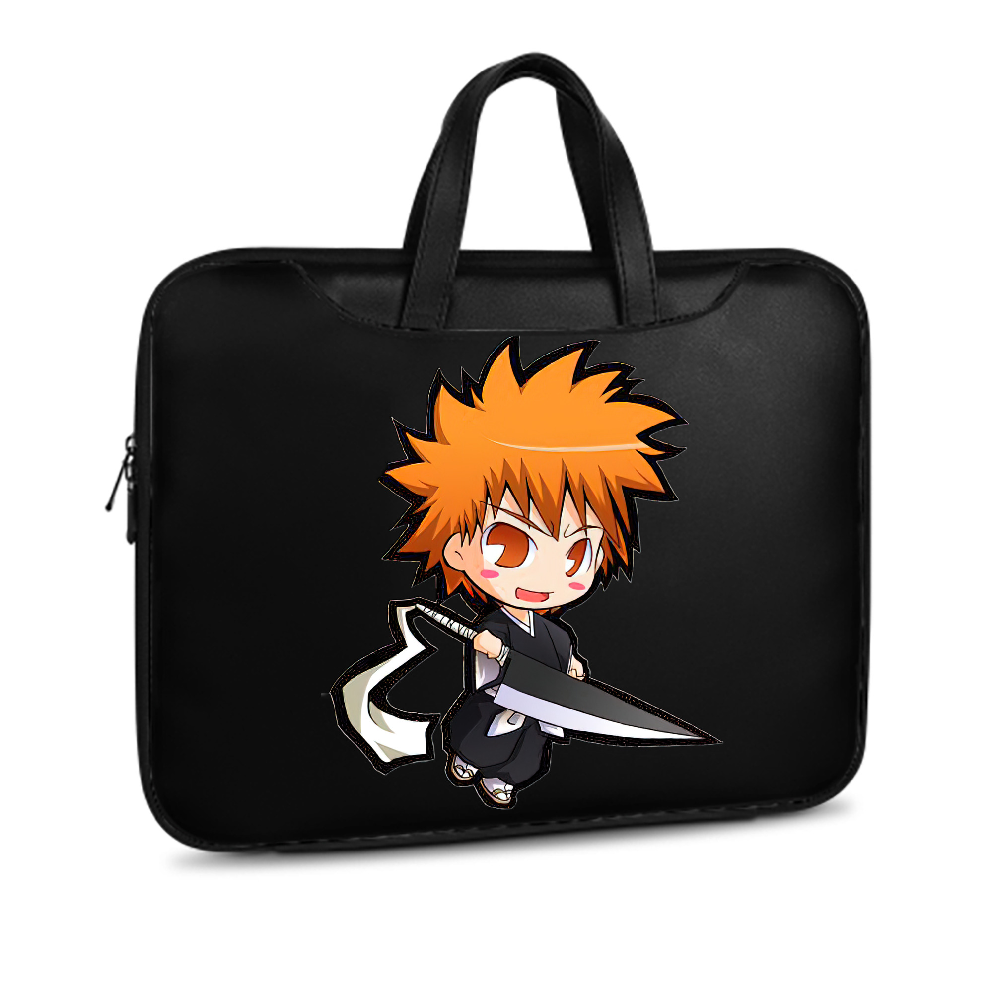 （画像用） ブリーチ 黒崎一護（くろさき いちご）BLEACH Kurosaki Ichigo レザーラップトップバッグ　ノートパソコンケース