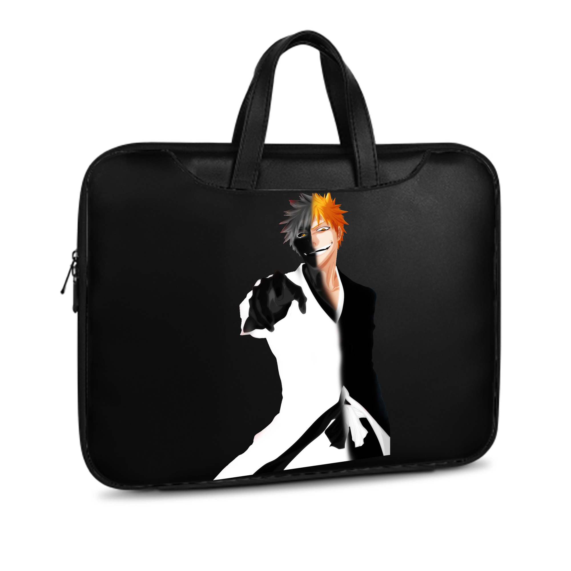 （画像用） ブリーチ 黒崎一護（くろさき いちご）BLEACH Kurosaki Ichigo レザーラップトップバッグ　ノートパソコンケース