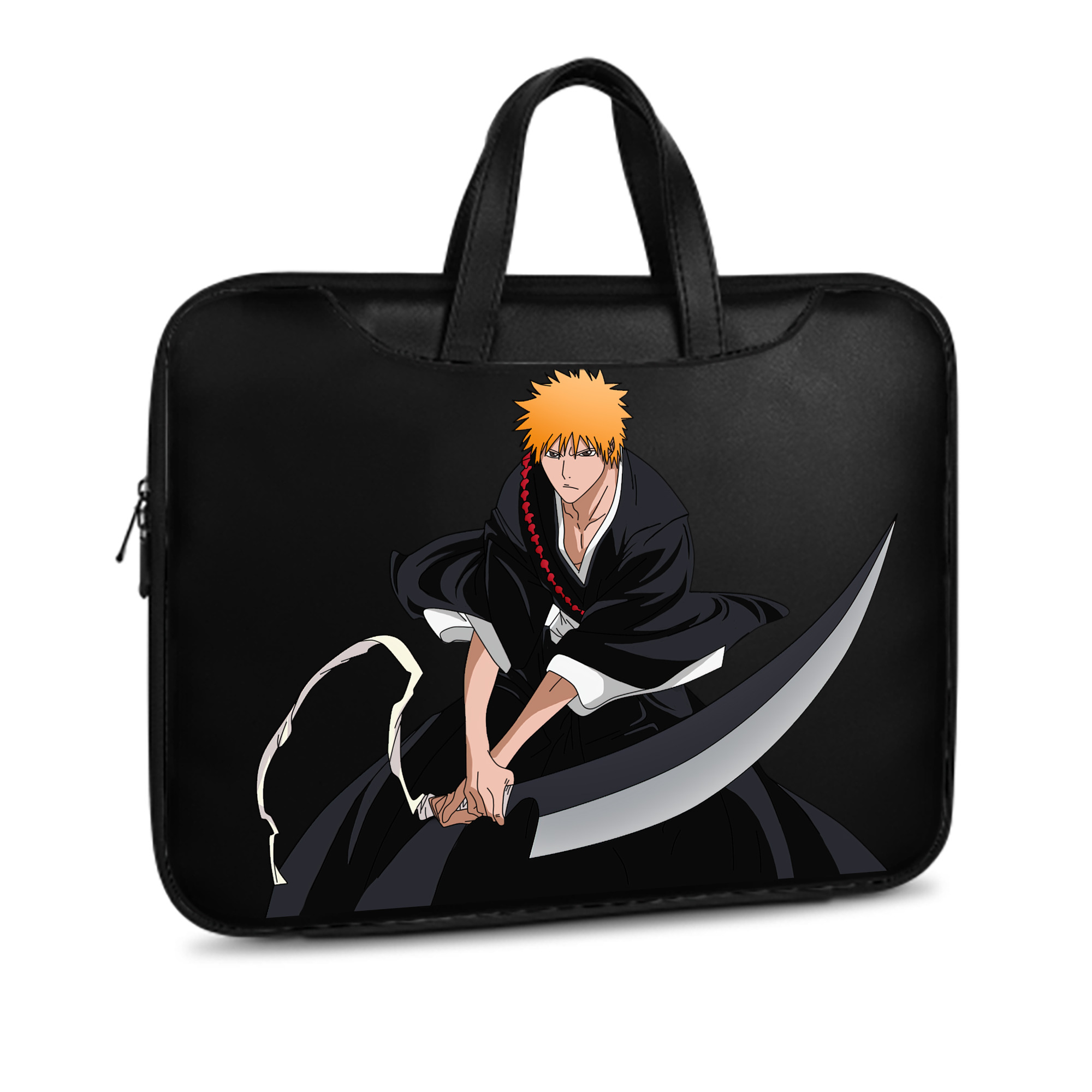 （画像用） ブリーチ 黒崎一護（くろさき いちご）BLEACH Kurosaki Ichigo レザーラップトップバッグ　ノートパソコンケース