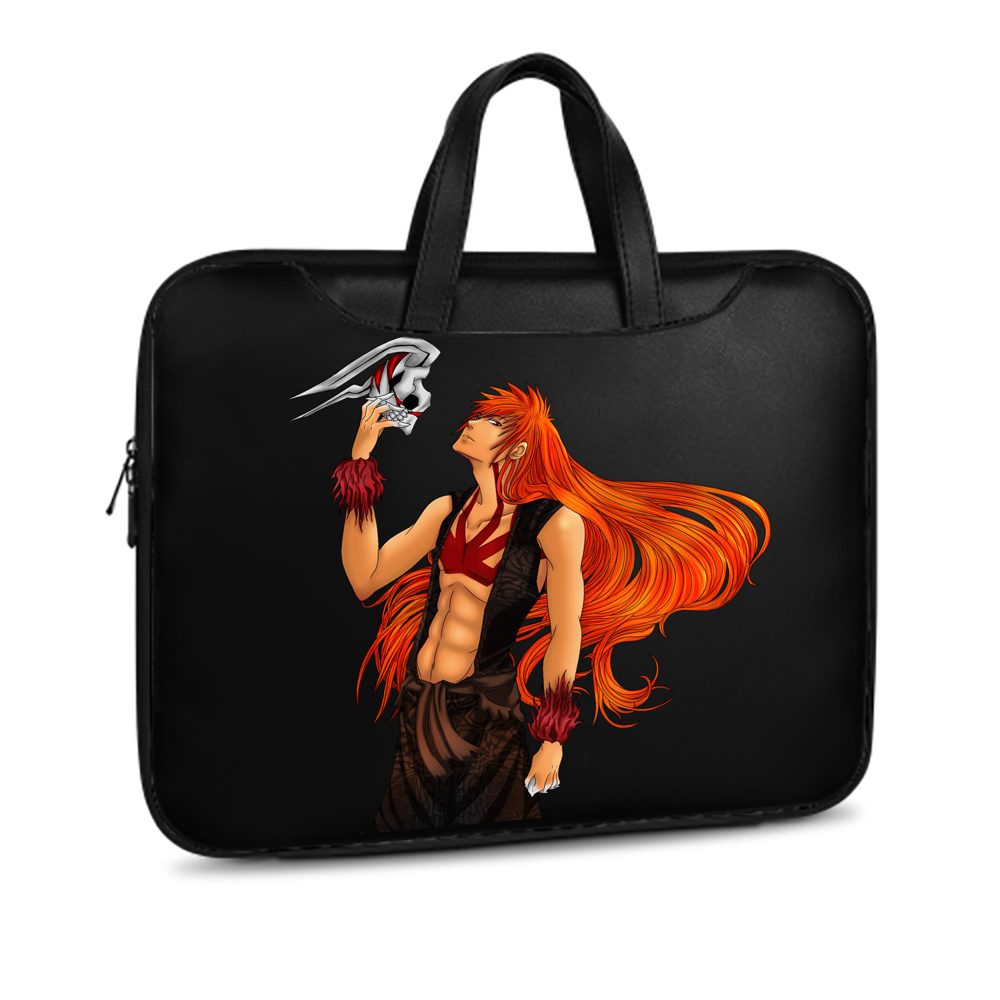 （画像用） ブリーチ 黒崎一護（くろさき いちご）BLEACH Kurosaki Ichigo レザーラップトップバッグ　ノートパソコンケース
