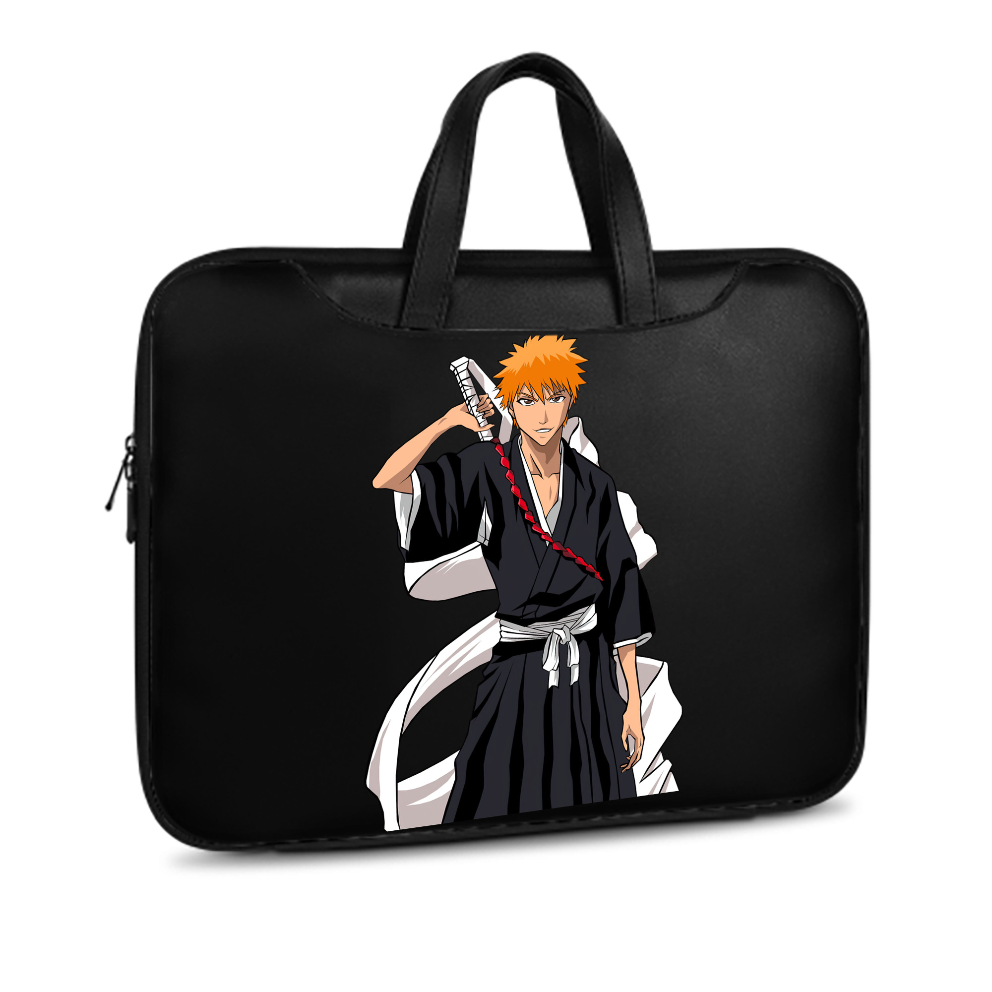（画像用） ブリーチ 黒崎一護（くろさき いちご）BLEACH Kurosaki Ichigo レザーラップトップバッグ　ノートパソコンケース