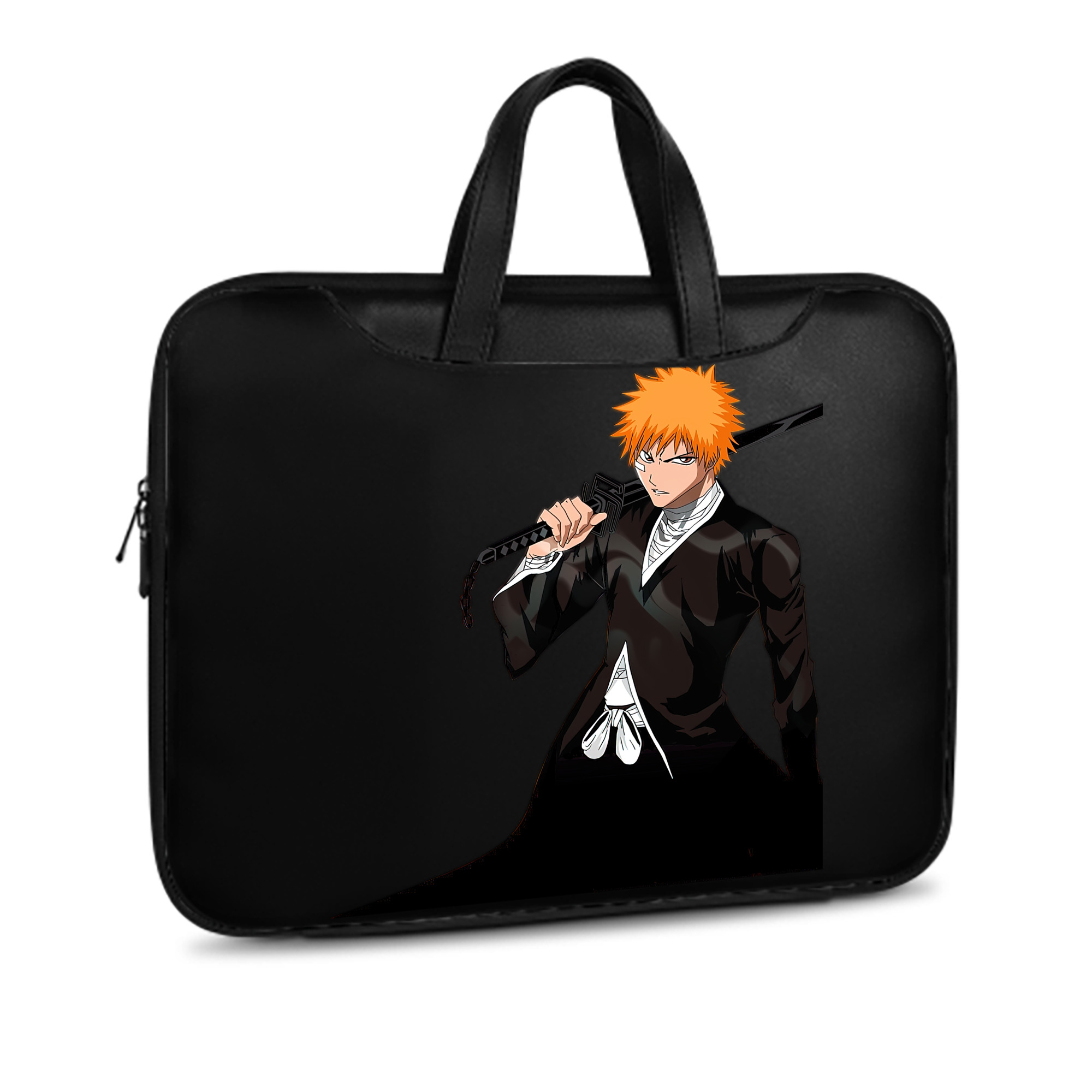 （画像用） ブリーチ 黒崎一護（くろさき いちご）BLEACH Kurosaki Ichigo レザーラップトップバッグ　ノートパソコンケース