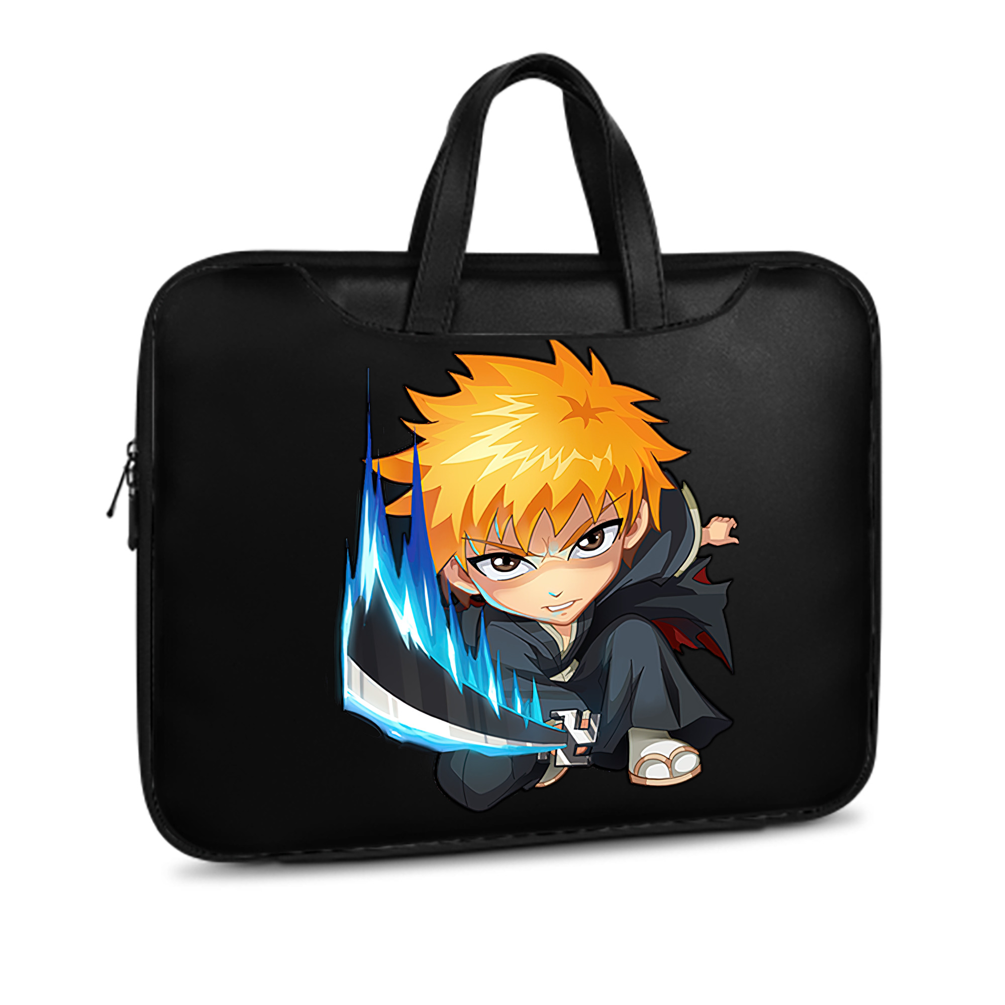 （画像用） ブリーチ 黒崎一護（くろさき いちご）BLEACH Kurosaki Ichigo レザーラップトップバッグ　ノートパソコンケース