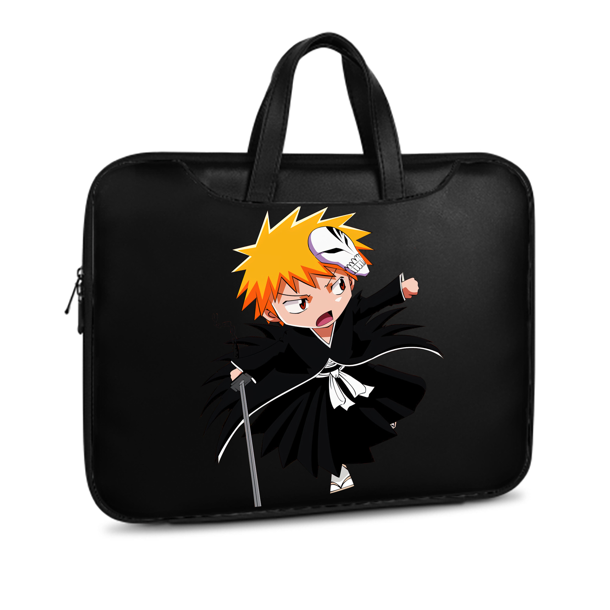 （画像用） ブリーチ 黒崎一護（くろさき いちご）BLEACH Kurosaki Ichigo レザーラップトップバッグ　ノートパソコンケース