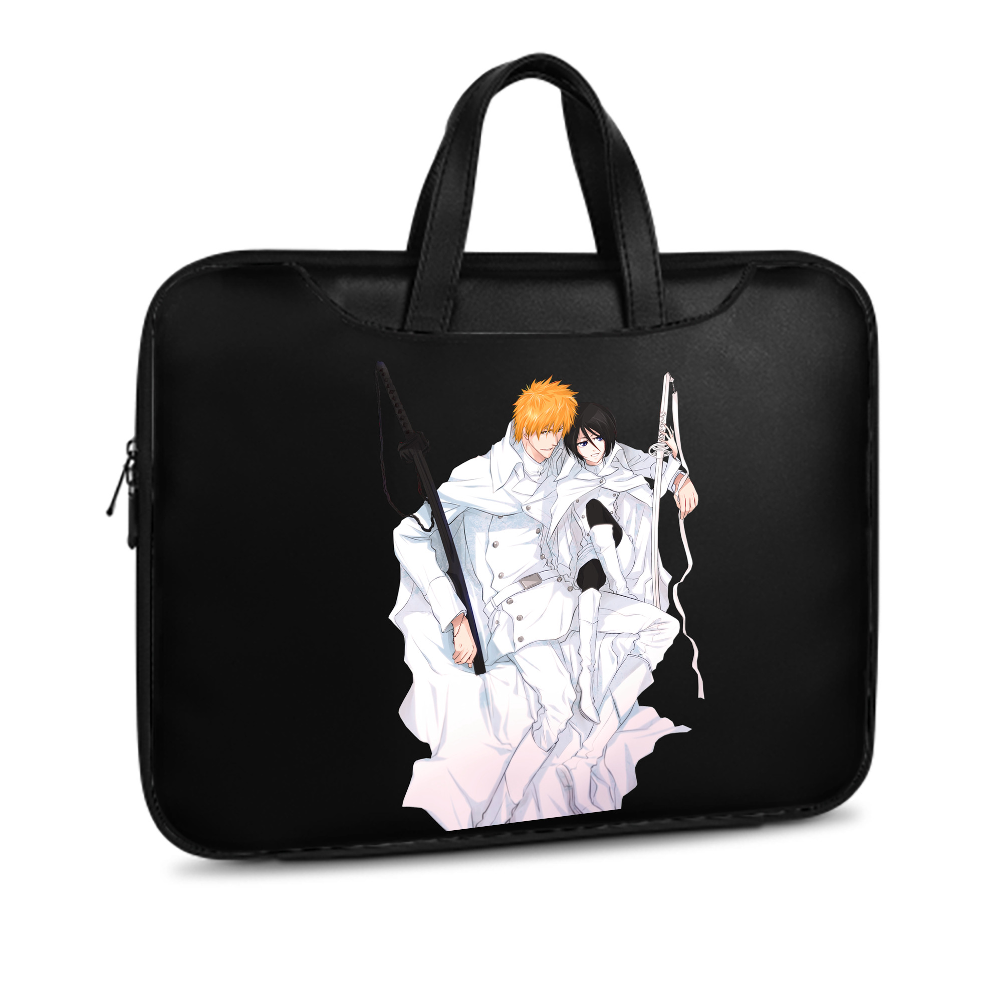 （画像用） ブリーチ 黒崎一護（くろさき いちご）BLEACH Kurosaki Ichigo レザーラップトップバッグ　ノートパソコンケース