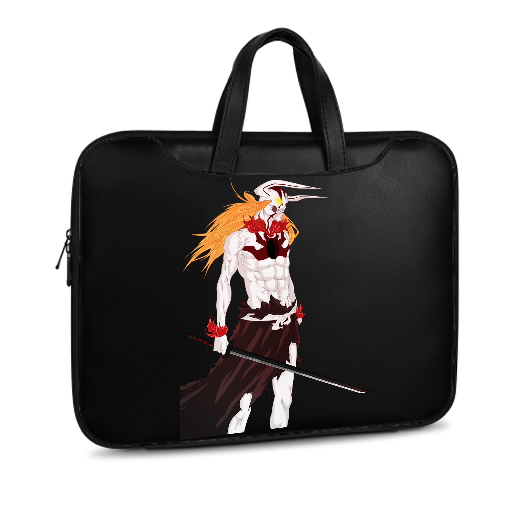 （画像用） ブリーチ 黒崎一護（くろさき いちご）BLEACH Kurosaki Ichigo レザーラップトップバッグ　ノートパソコンケース