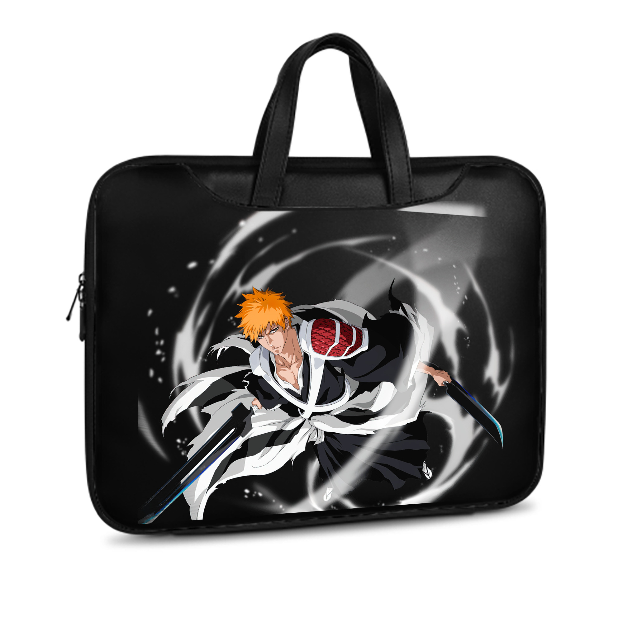 （画像用） ブリーチ 黒崎一護（くろさき いちご）BLEACH Kurosaki Ichigo レザーラップトップバッグ　ノートパソコンケース