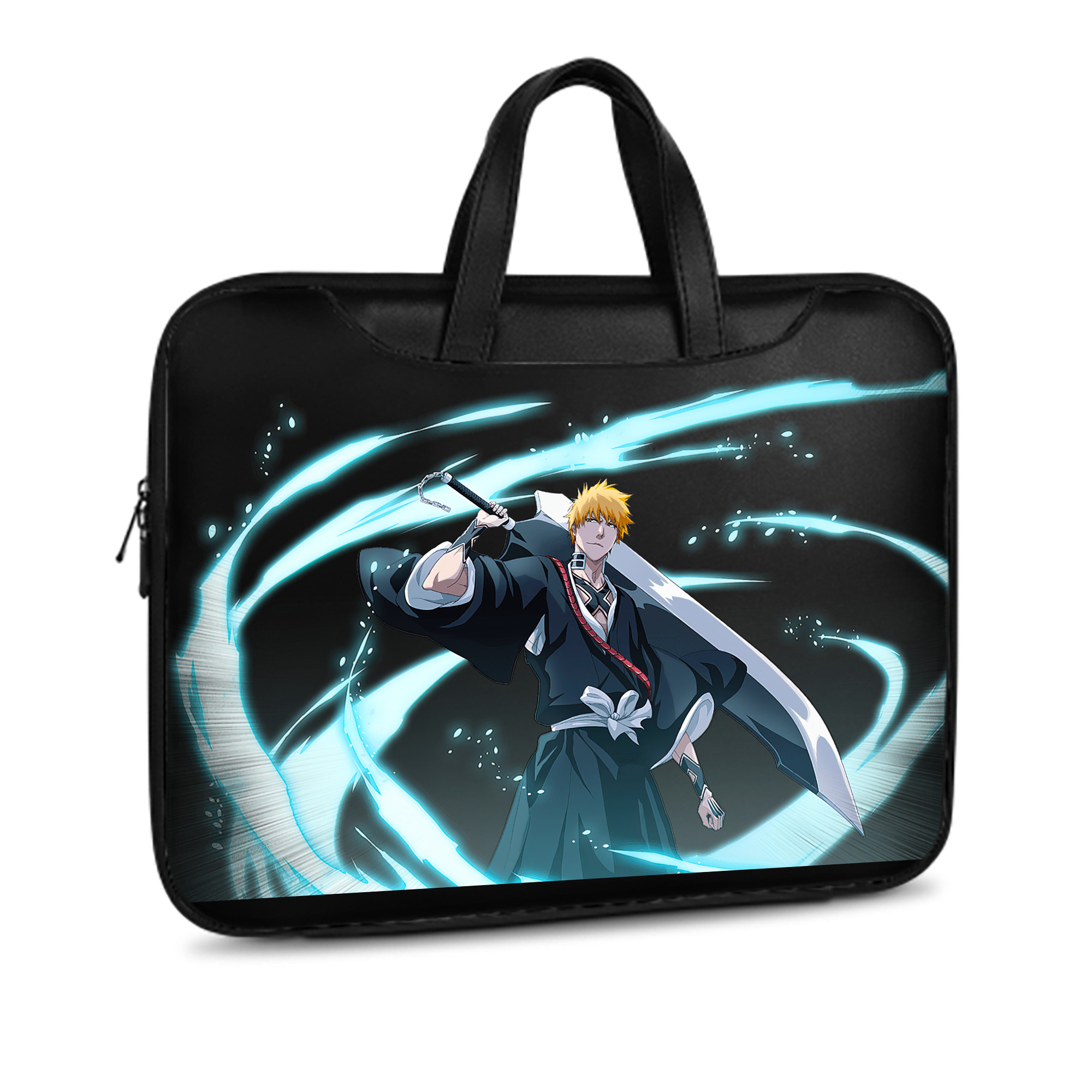 （画像用） ブリーチ 黒崎一護（くろさき いちご）BLEACH Kurosaki Ichigo レザーラップトップバッグ　ノートパソコンケース