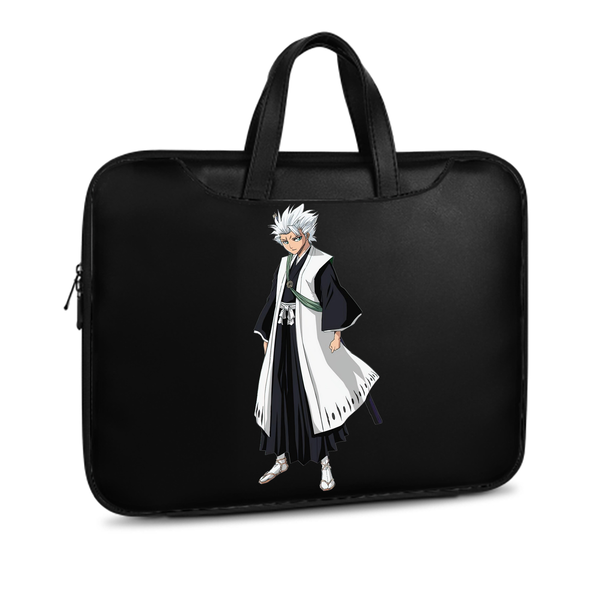 （画像用） ブリーチ 日番谷冬獅郎（ひつがや とうしろう） BLEACH Hitsugaya Toushirou レザーラップトップバッグ　ノートパソコンケース