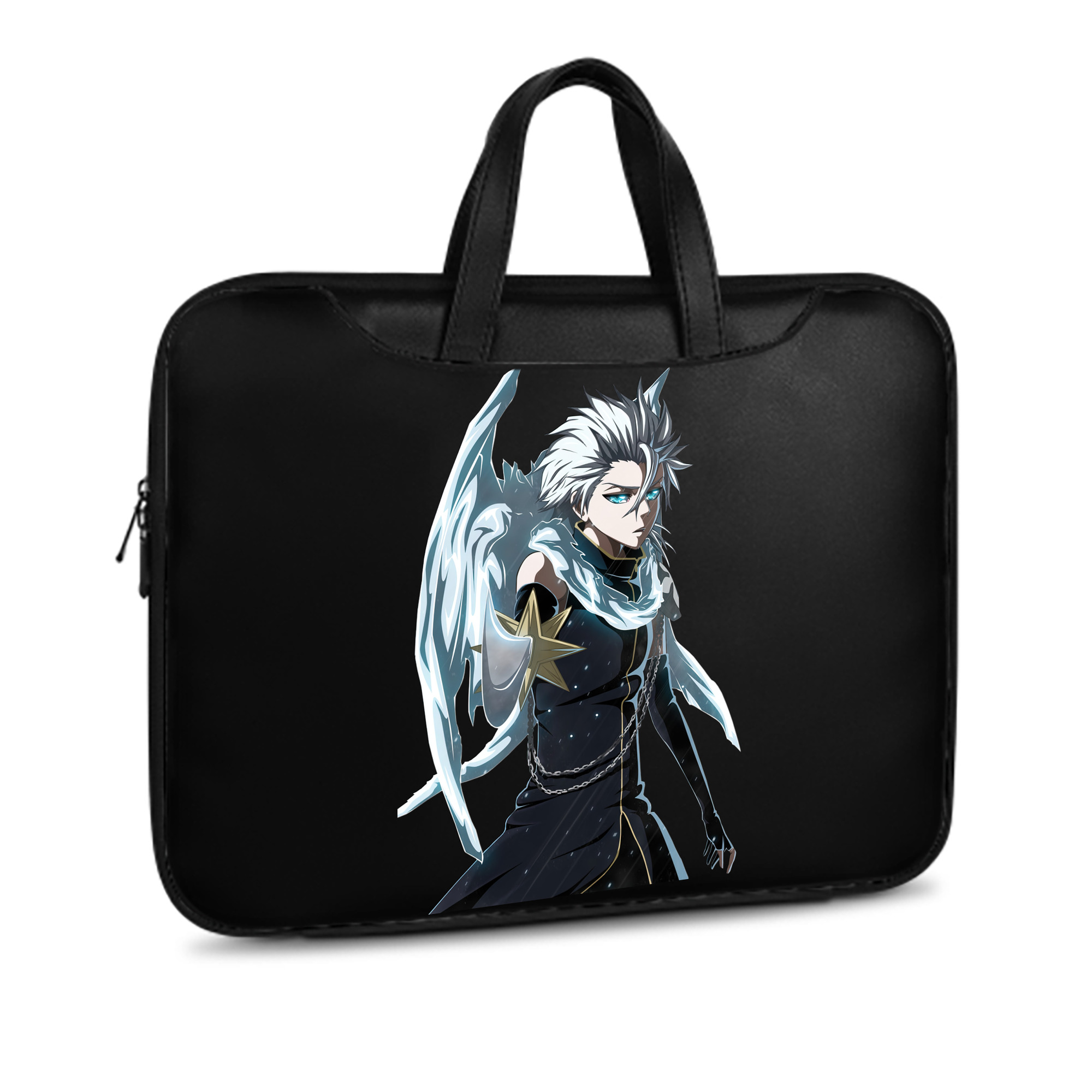 （画像用） ブリーチ 日番谷冬獅郎（ひつがや とうしろう） BLEACH Hitsugaya Toushirou レザーラップトップバッグ　ノートパソコンケース