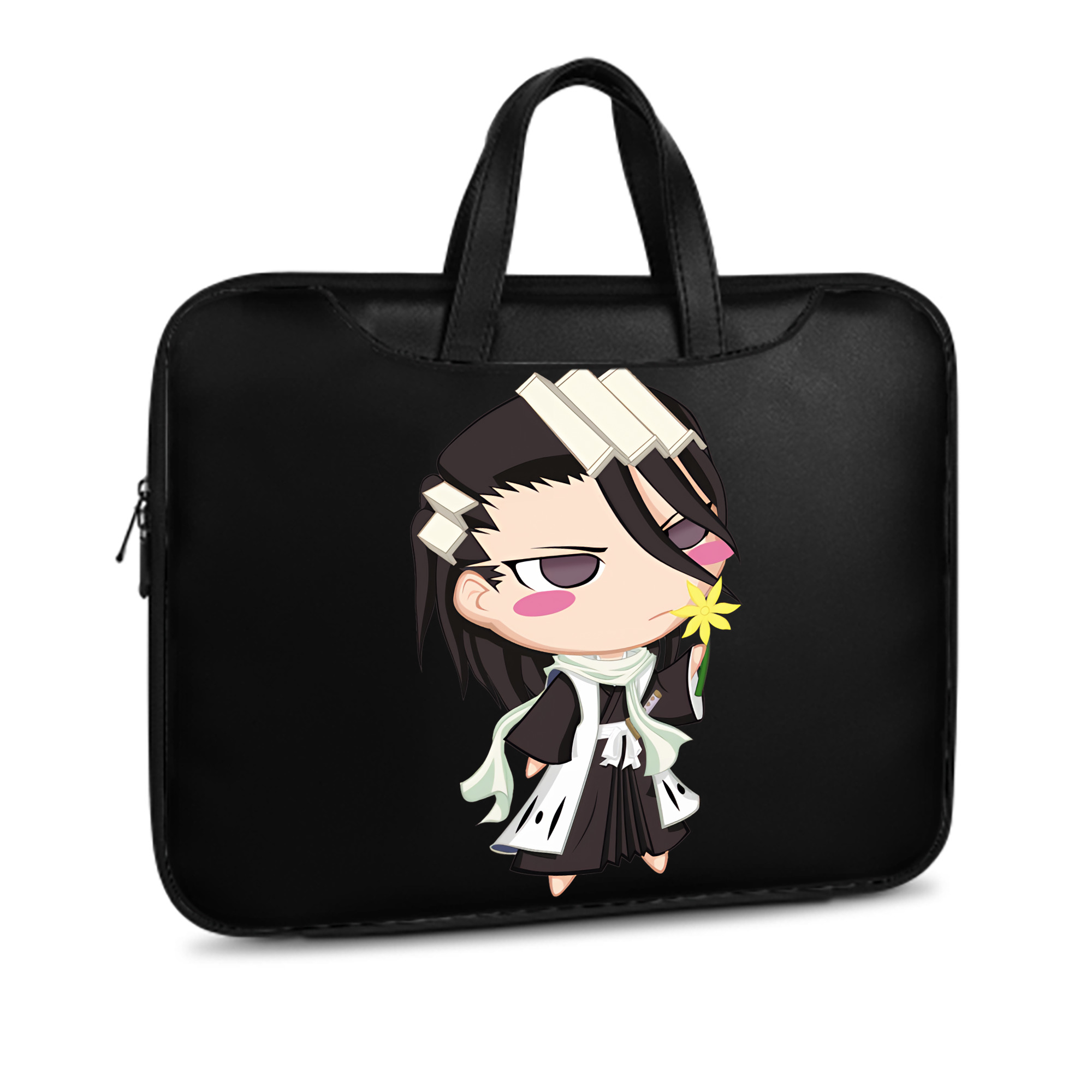 （画像用） ブリーチ くちき びゃくや BLEACH Kuchiki Byakuya レザーラップトップバッグ　ノートパソコンケース
