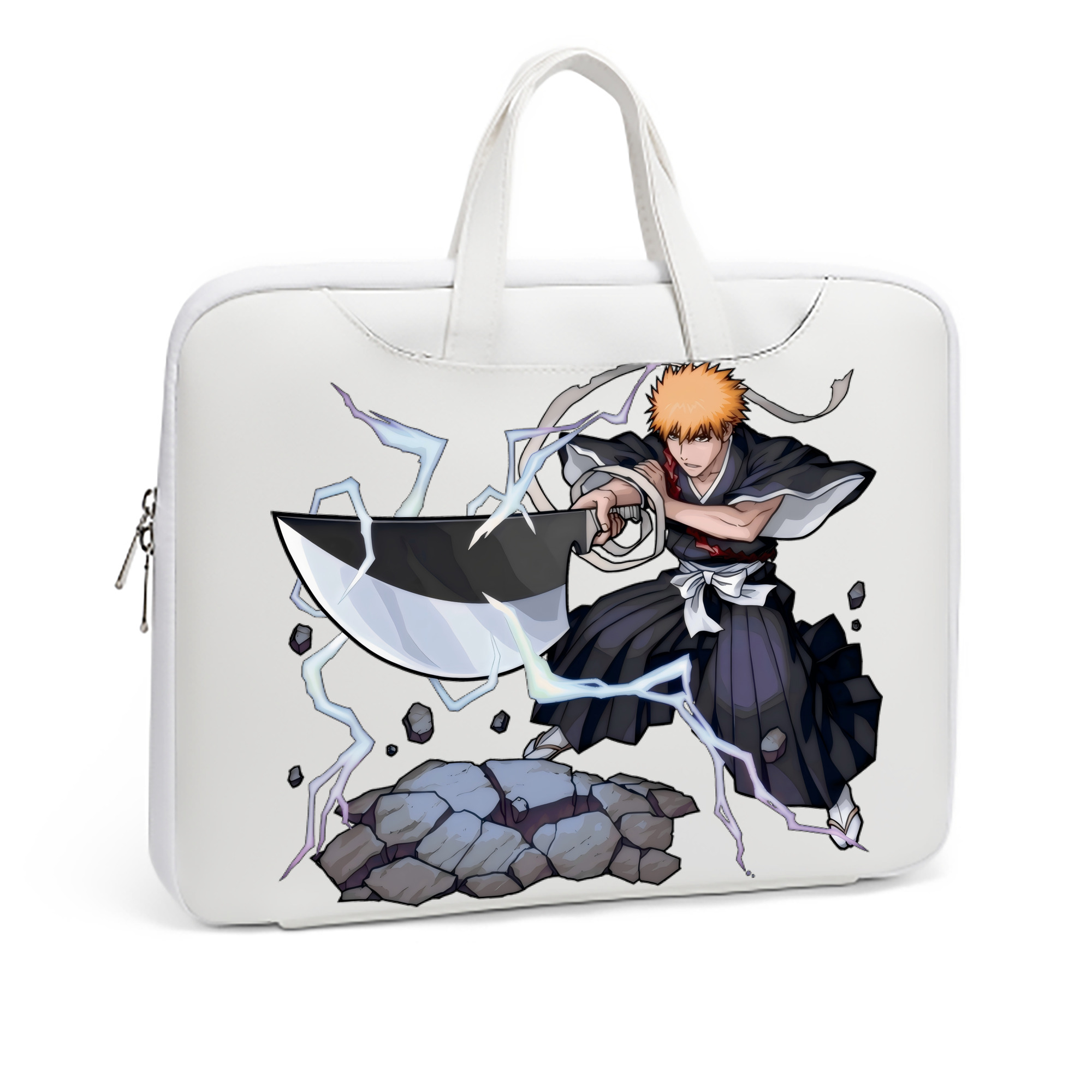 （画像用） ブリーチ 黒崎一護（くろさき いちご）BLEACH Kurosaki Ichigo レザーラップトップバッグ　ノートパソコンケース