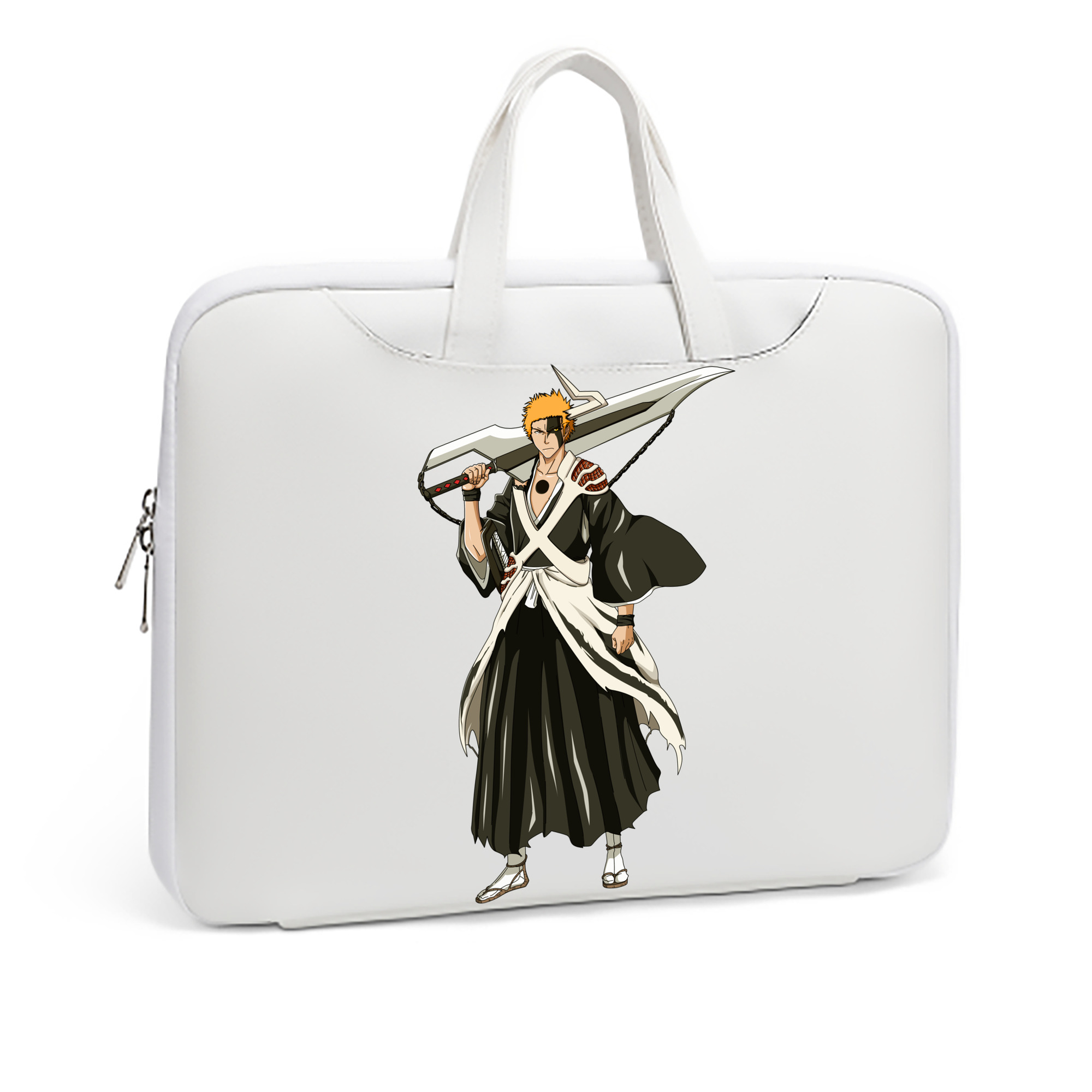 （画像用） ブリーチ 黒崎一護（くろさき いちご）BLEACH Kurosaki Ichigo レザーラップトップバッグ　ノートパソコンケース